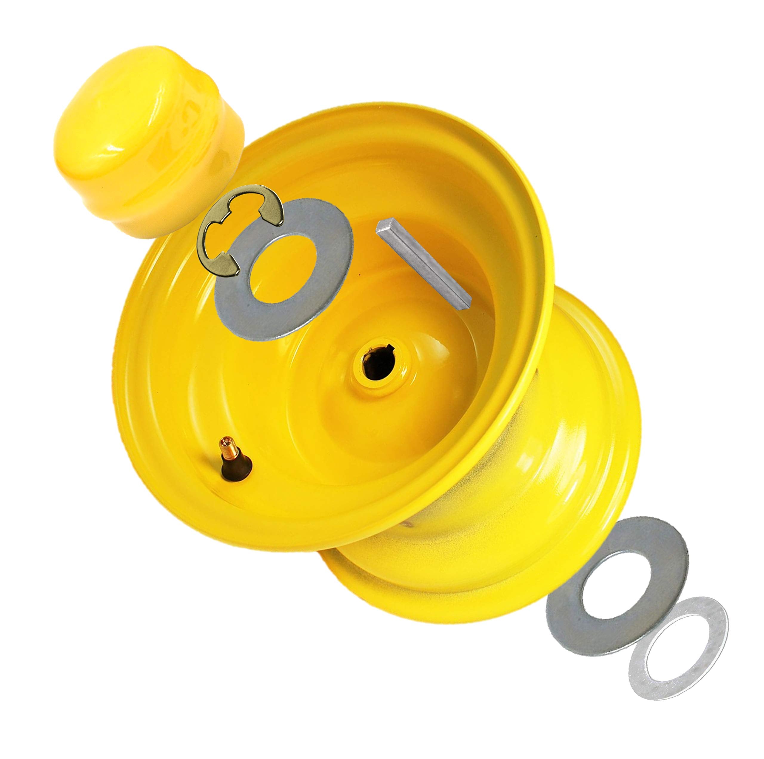 HD Switch Rear Wheel Axle Key & Hardware Kit for John Deere M82401, M143338, R27434, M123254, GX21931, and Scotts Sabre