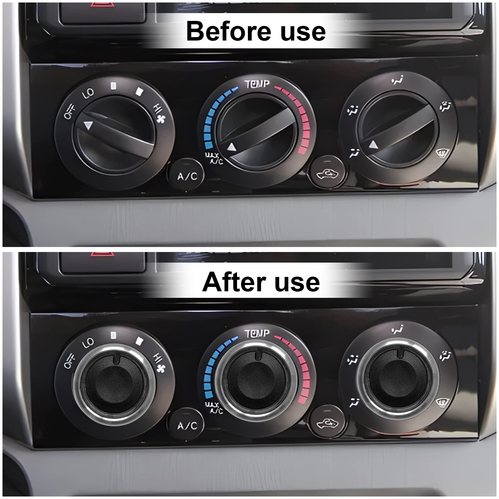 3Pcs Control Knob Heater A/C Or Fan, Heater Air Conditioning Button Compatible With Toyota Tacoma Knob Toyota Tacoma Accessories