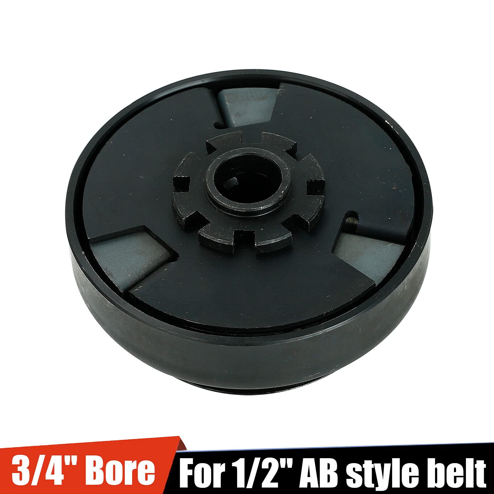 Vowagh 3/4' Bore Go Kart Clutch Centrifugal Clutch Pulley Drive Compatible With Gokart Mini Bike 1/2' Ab Style Belt