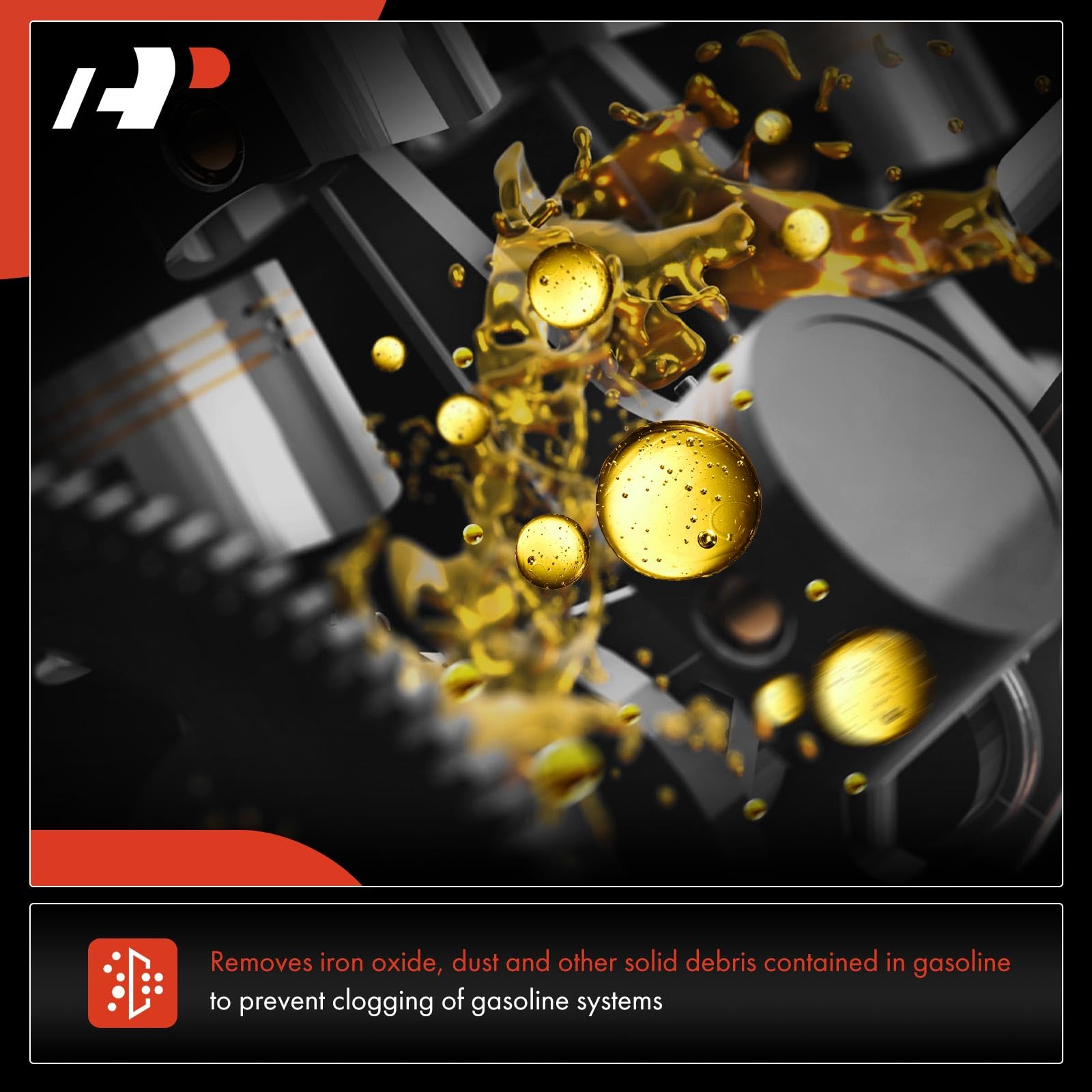 A-Premium Rear Fuel Filter Assembly Compatible with Mercedes-Benz E280, E320, E350, E500, CLS500, 2003 2004 2005 2006 2007 2008 2009, 3.0L 3.2L 3.5L 5.0L, Gas