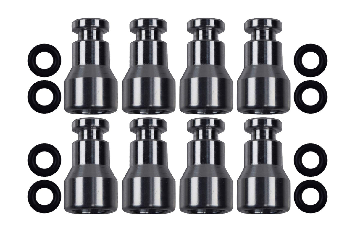 Fuel Injector Spacer Set Of 8 - Ls1 Intake Manifold/Fuel Rail To Ls Truck Injector Adapter Ict Billet, 551371