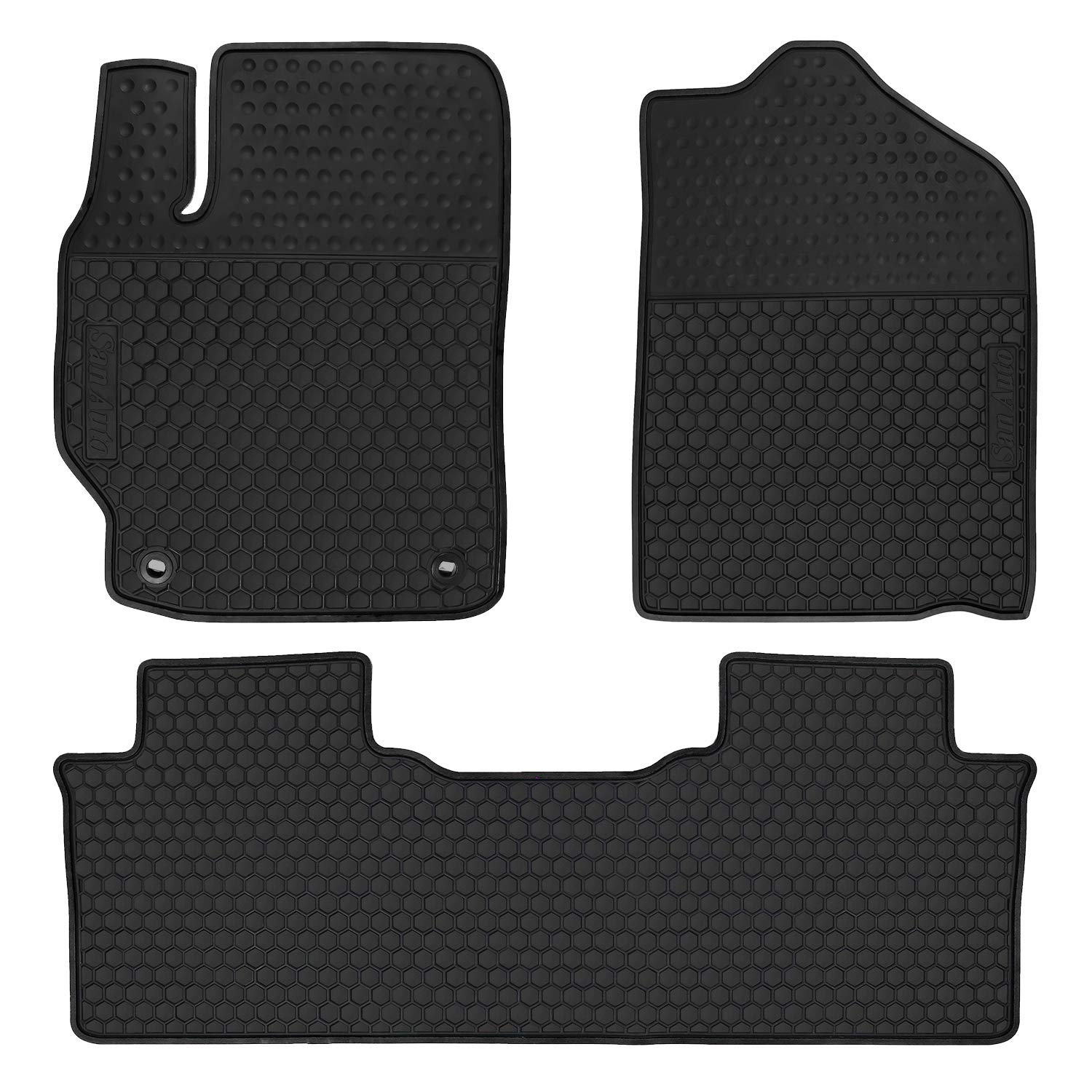 Car Rubber Floor Mat For Toyota Camry 7Th 2012-2013-2014-2015-2016-2017 Custom Fit Full Black Rubber Car Floor Liners Set All We