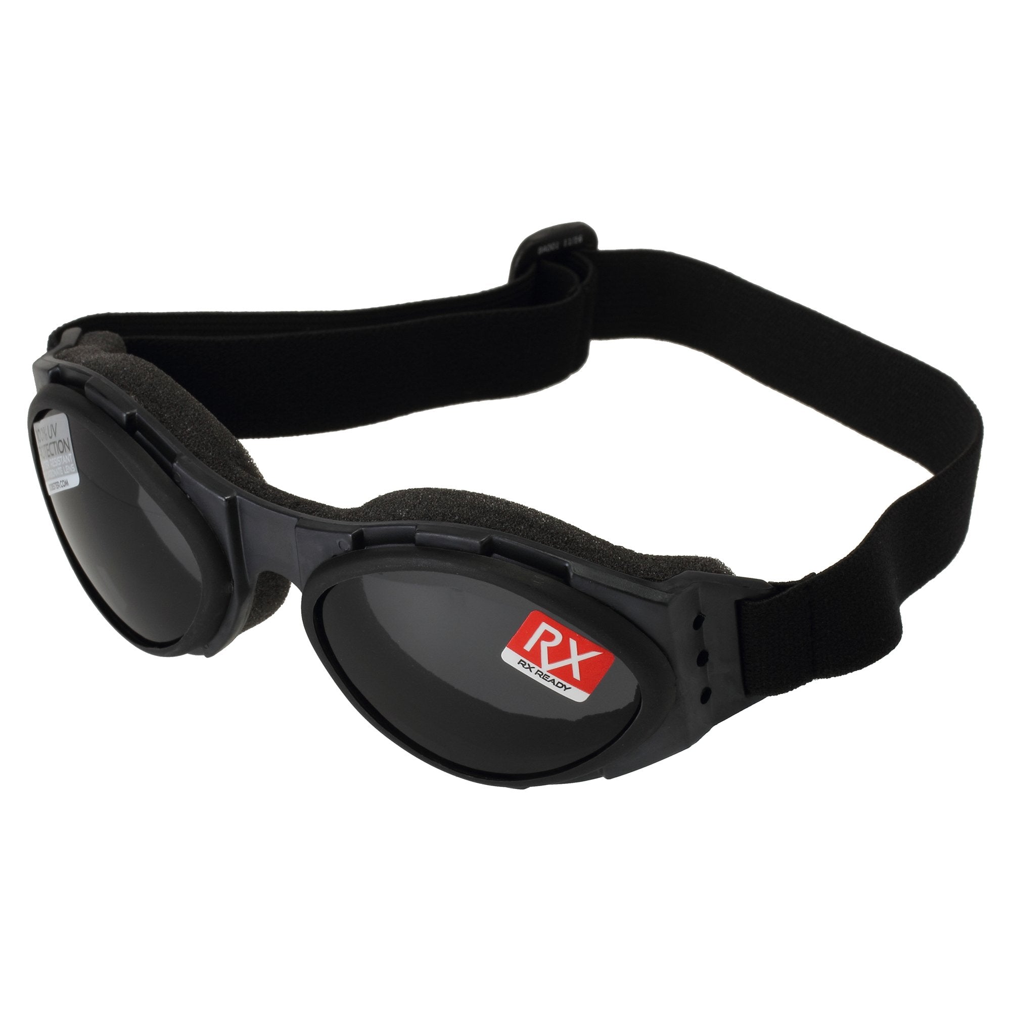 Bobster Ba001 Bugeye Goggles, Black Frame/Smoked Lens
