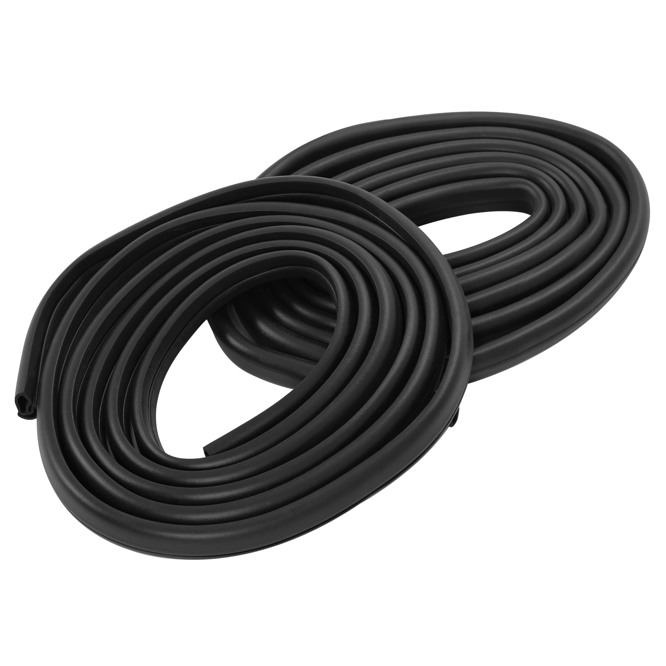 Ecotric Door Seals Rubber Weatherstrip Pair Set For 1973-1979 Ford Bronco F100 F150 F250 F350 Black