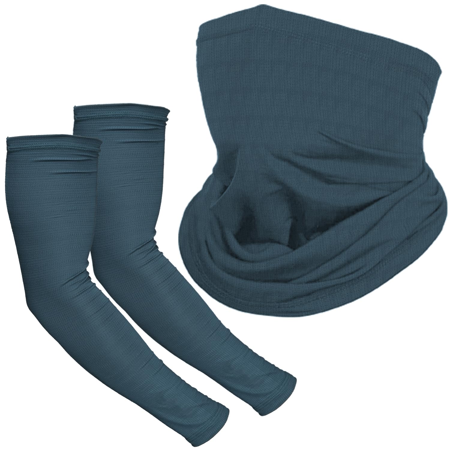 Pivalo Arm Sleeves & Neck Gaiter Combo Cooling Bandana Face Mask With Uv Protection Compression Hand Cover Set For Men Women Out