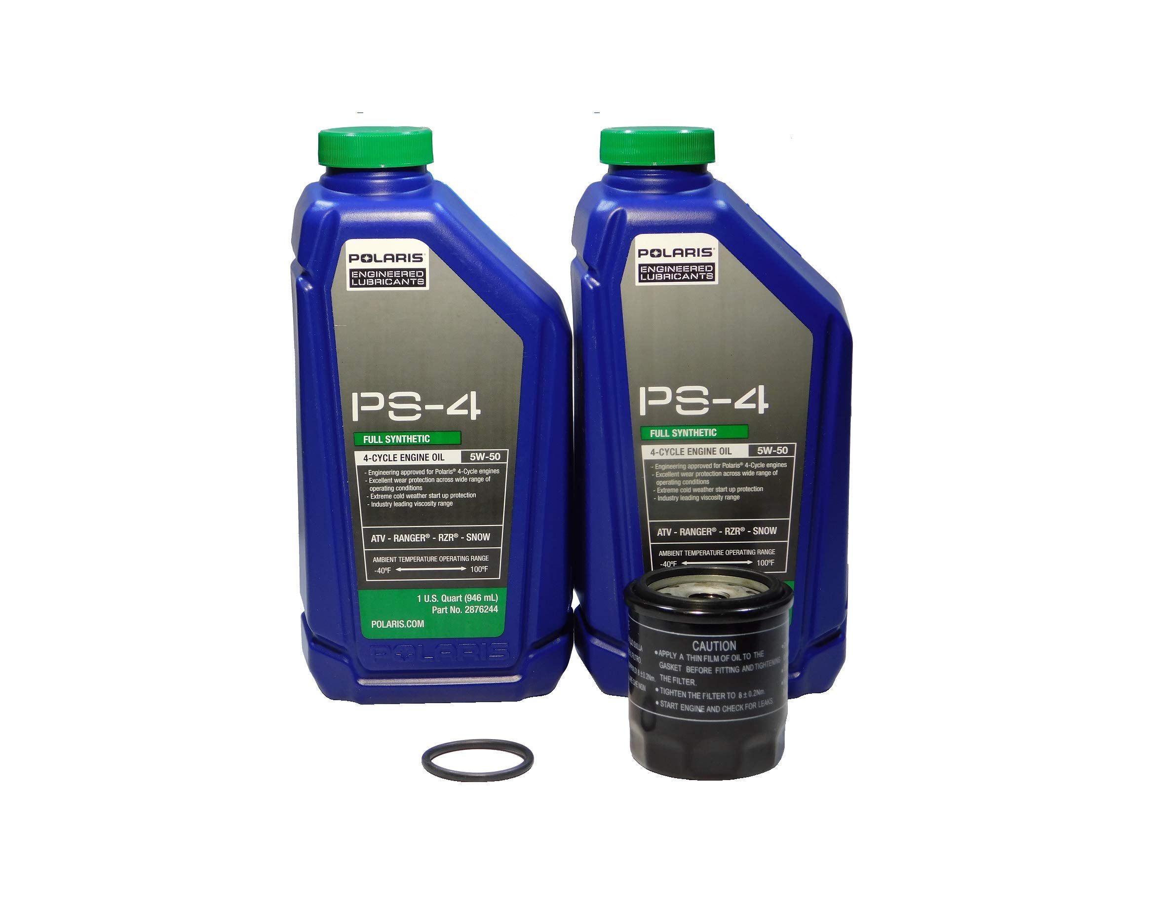 2017-2019 Polaris Ace 150 EFI OEM PS-4 Full Synthetic Oil Change Kit POL25