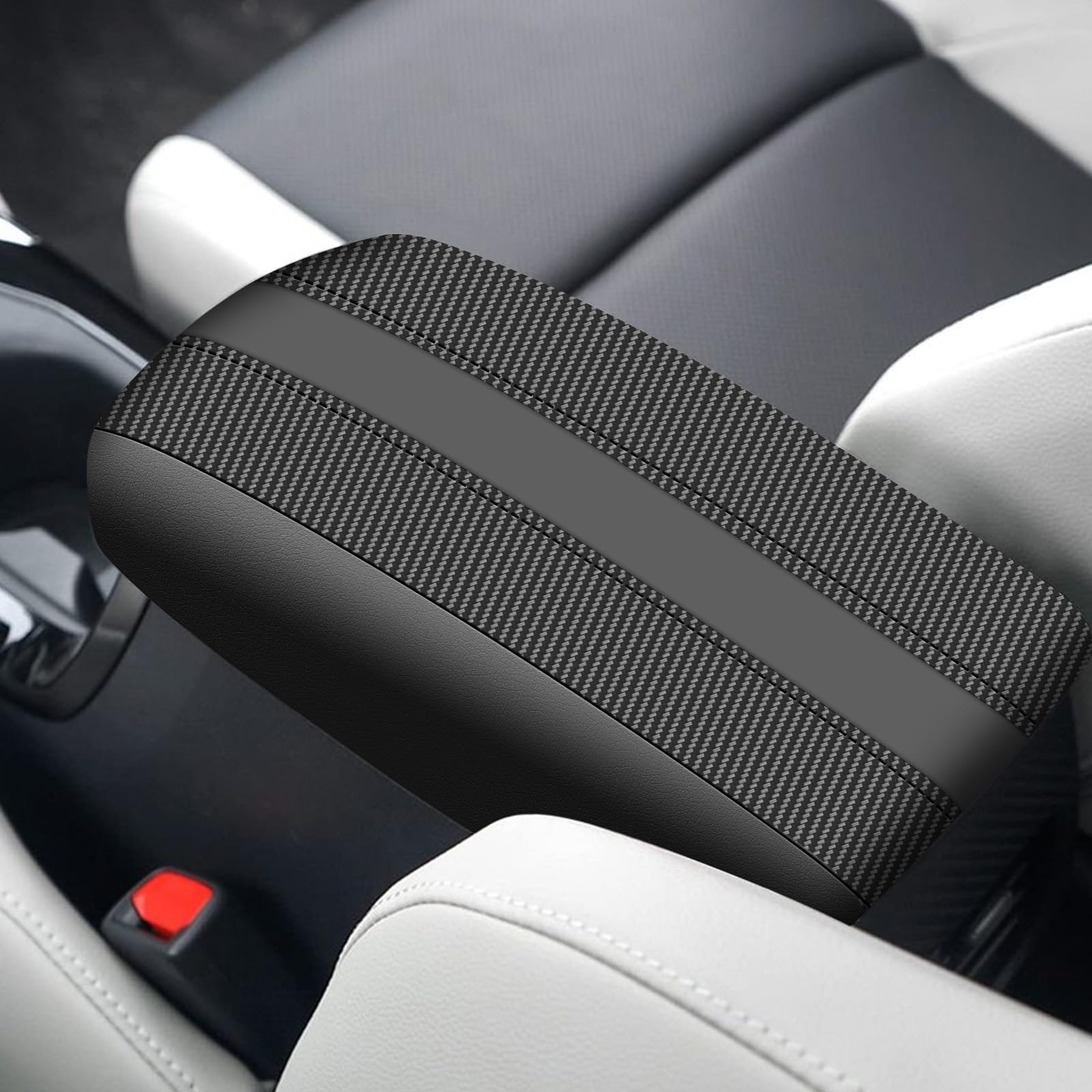 Aomsazto Armrest For 2014-2019 Toyota Corolla Carbon Fiber