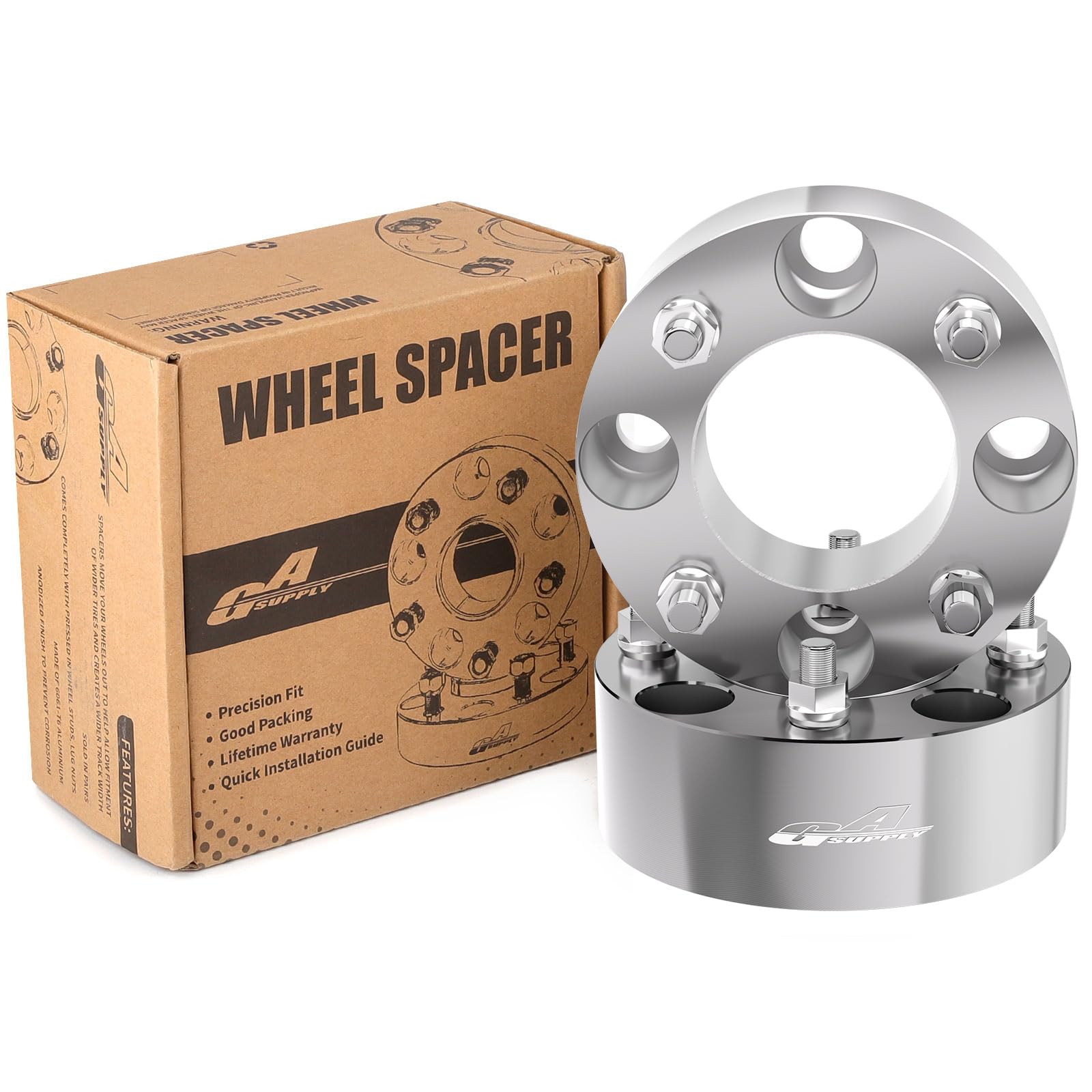 Gasupply Atv Wheel Spacers 4X110, Compatible With Cfmoto, Segway, Yamaha, 2'' 50Mm Wheel Spacer Adapters 74Mm Hub Bore With 12