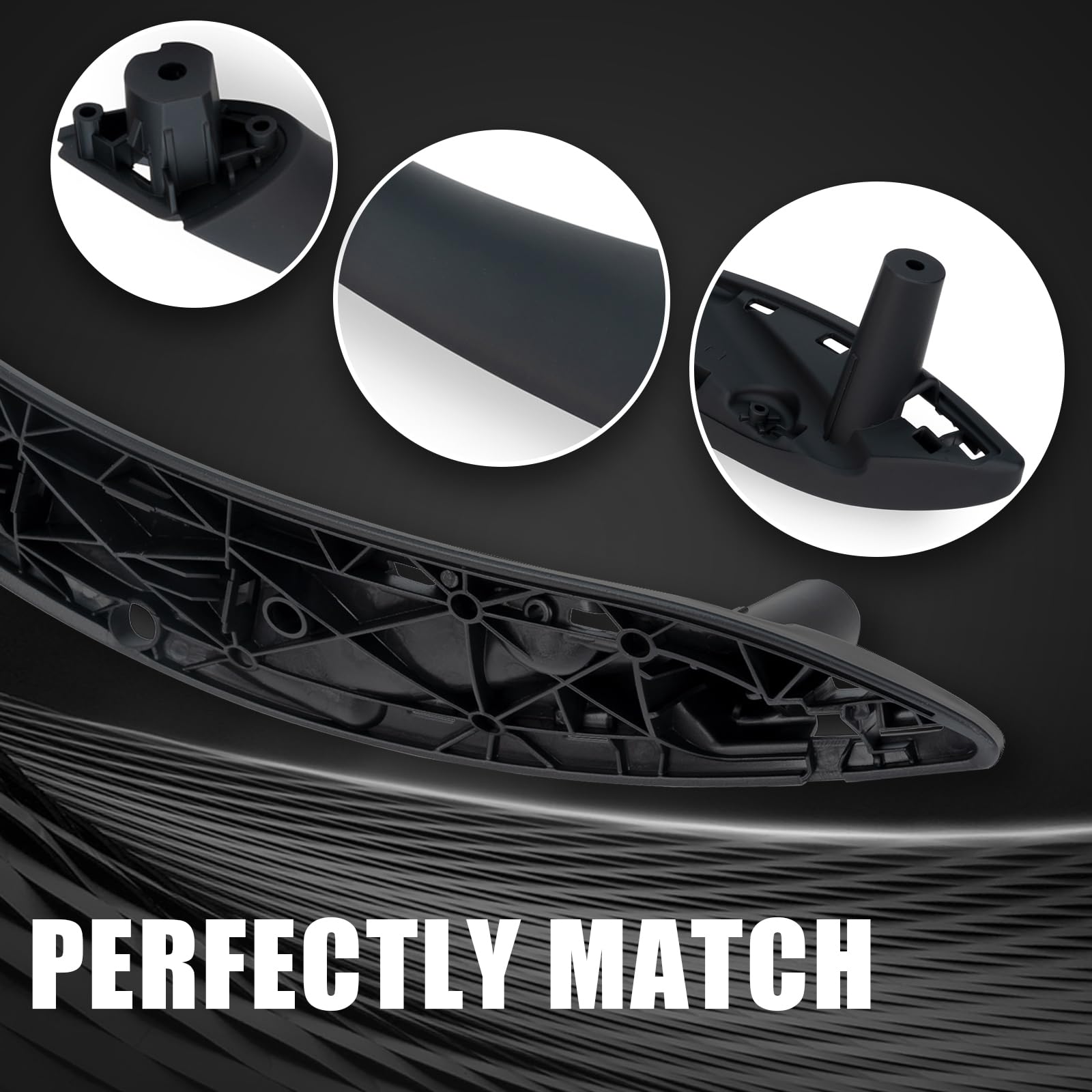 Weileite Front Right Passenger Side Interior Inner Inside Door Pull Handle Grab Fit Bmw 320,328,330,335,M3 F30/F31/F34/F80 3 Ser