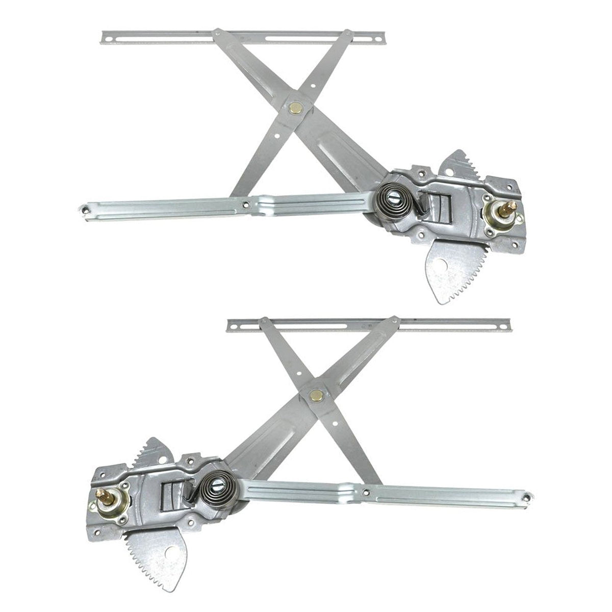 Trq Front Manual Window Regulator Set Compatible With 1995-2004 Toyota Tacoma