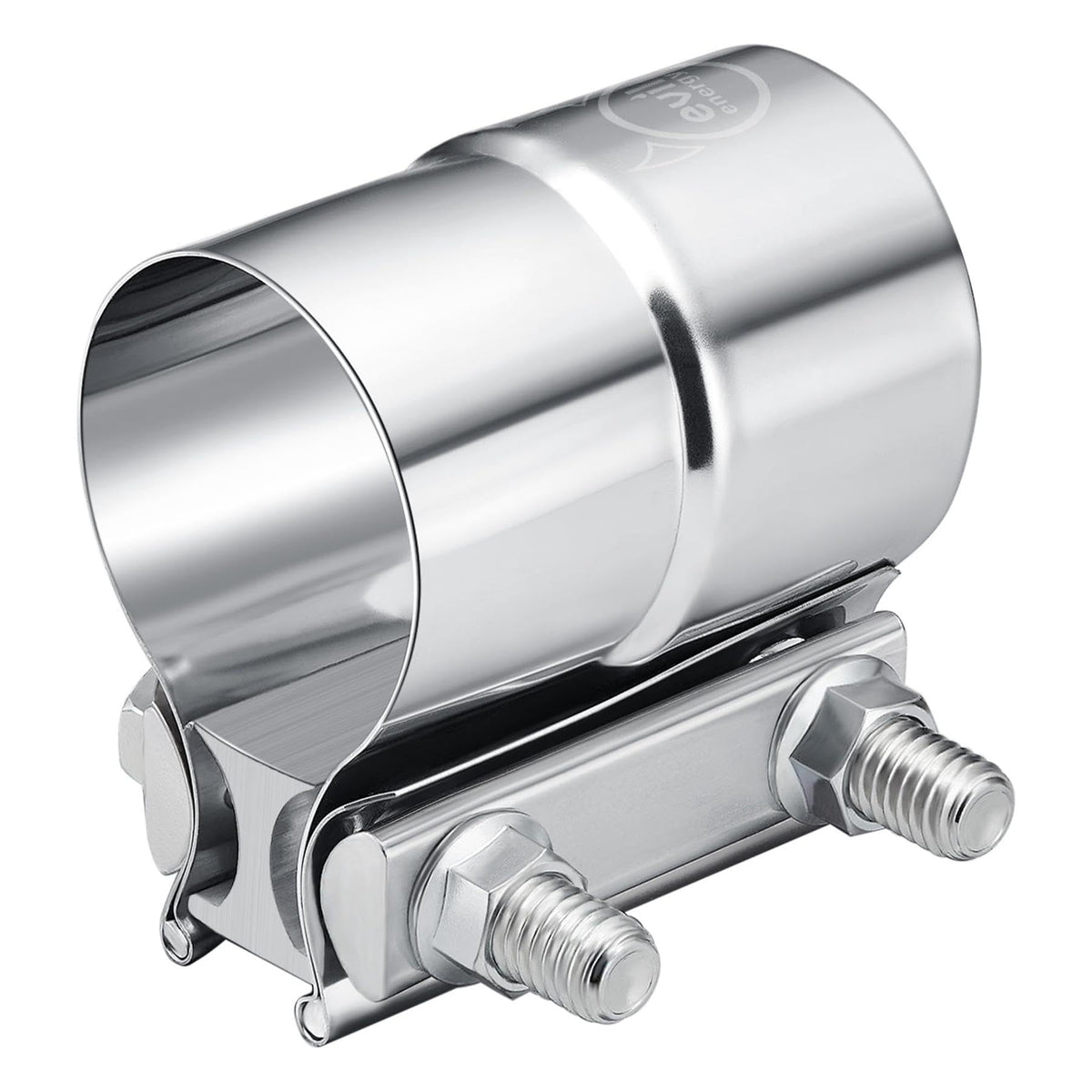 Evil Energy 2.25 ' ' Exhaust Clamp,Lap Joint Band Clamp Stainless Steel For Pipes,Mufflers,Catalytic Converters (1, 2.25 Inch)