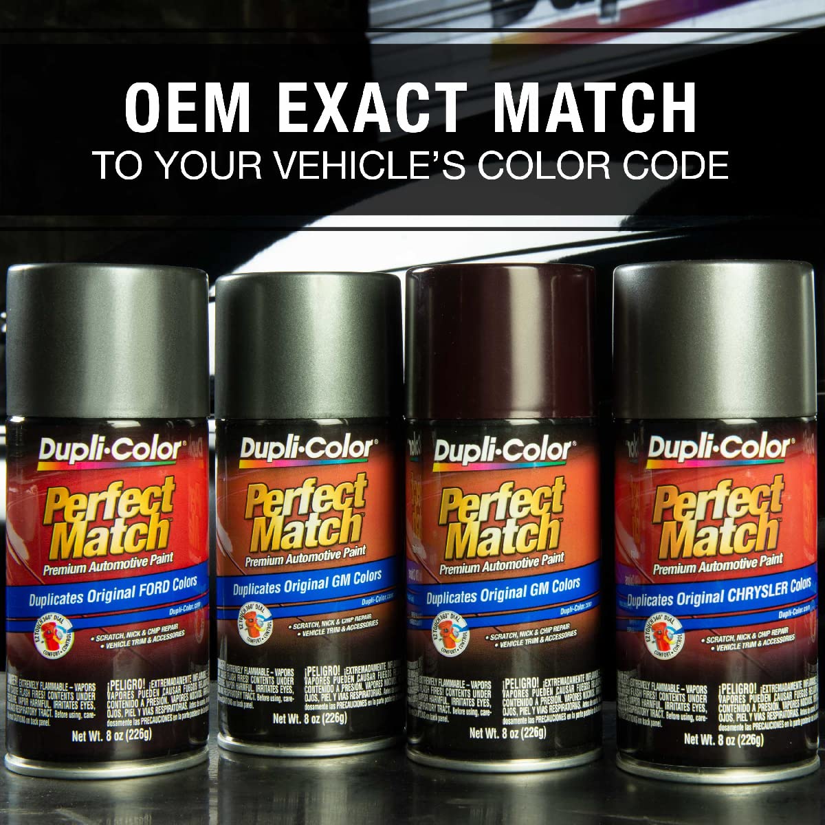 Dupli-Color Ebns05957 Perfect Match Automotive Spray Paint - Nissan Platinum Metallic, Kn0 - 8 Oz. Aerosol Can