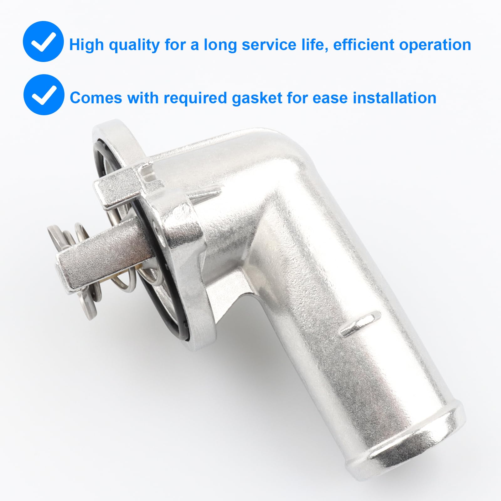 Upgrade Aluminium Thermostat Housing Compatible with Dodge Jeep 3.6 3.6L - 2011-2015 Durango & Grand Cherokee, 2012-2017 Wrangle