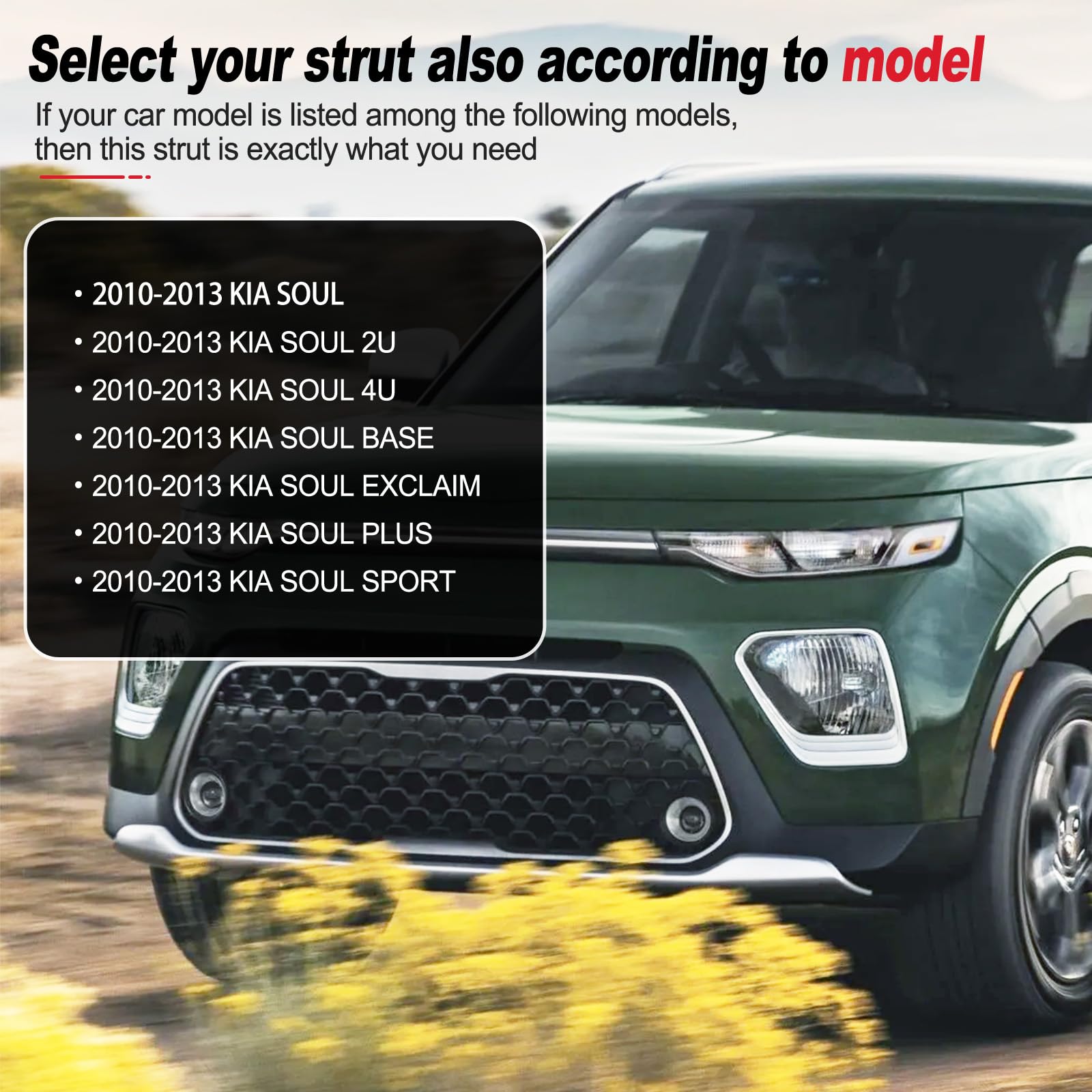 Vepagoo 4B-545879 Hatchback Struts For 2010-2013 Kia Soul Trunk Gas Shocks Rear Hatch Liftgate Lift Support Arms Supports Hatchb