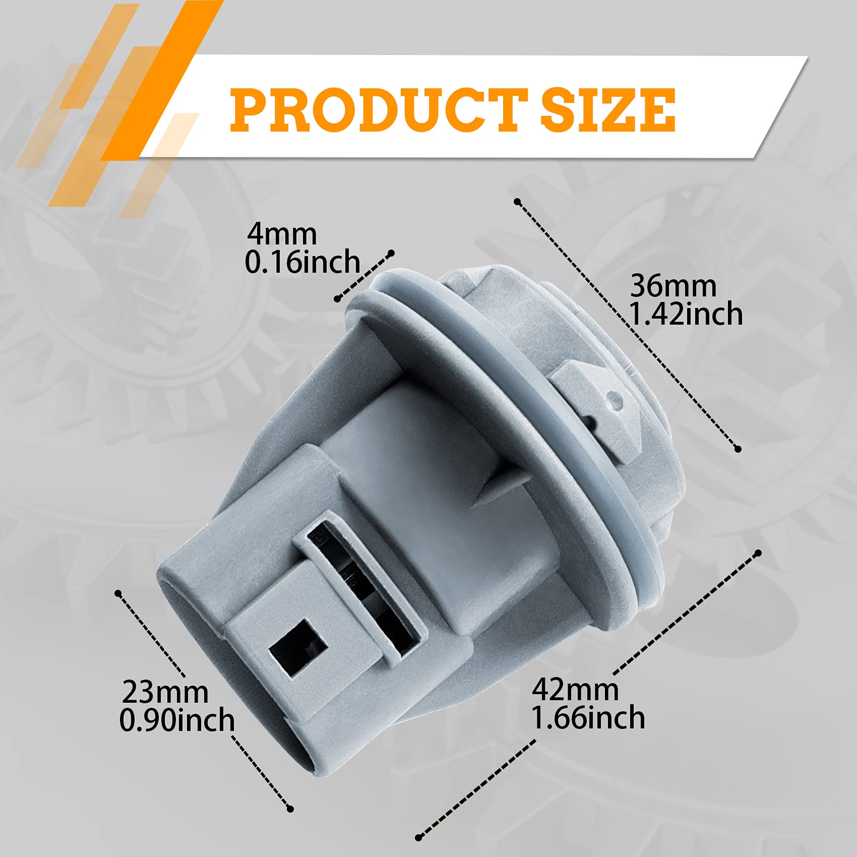 Pagow 2 Pack Turn Signal Light Sockets, Wiring Harness Plug Connectors Replacement, For Honda Accord 1998-2012, For Civic 1992-2011