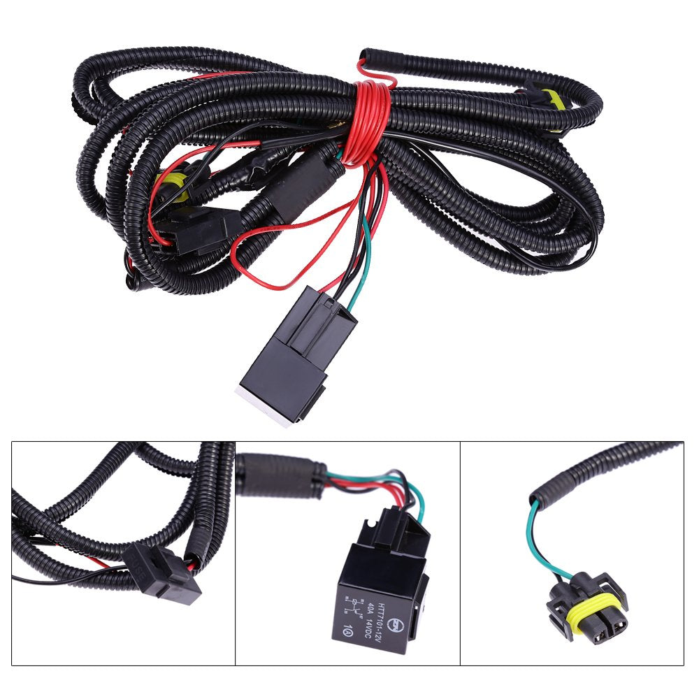 Saihisday Clear Lens Driving Fog Lights Bumper Lamps Bulbs Harness Bracket Replacement For Ford Focus S Se Sel Titanium 2012-201