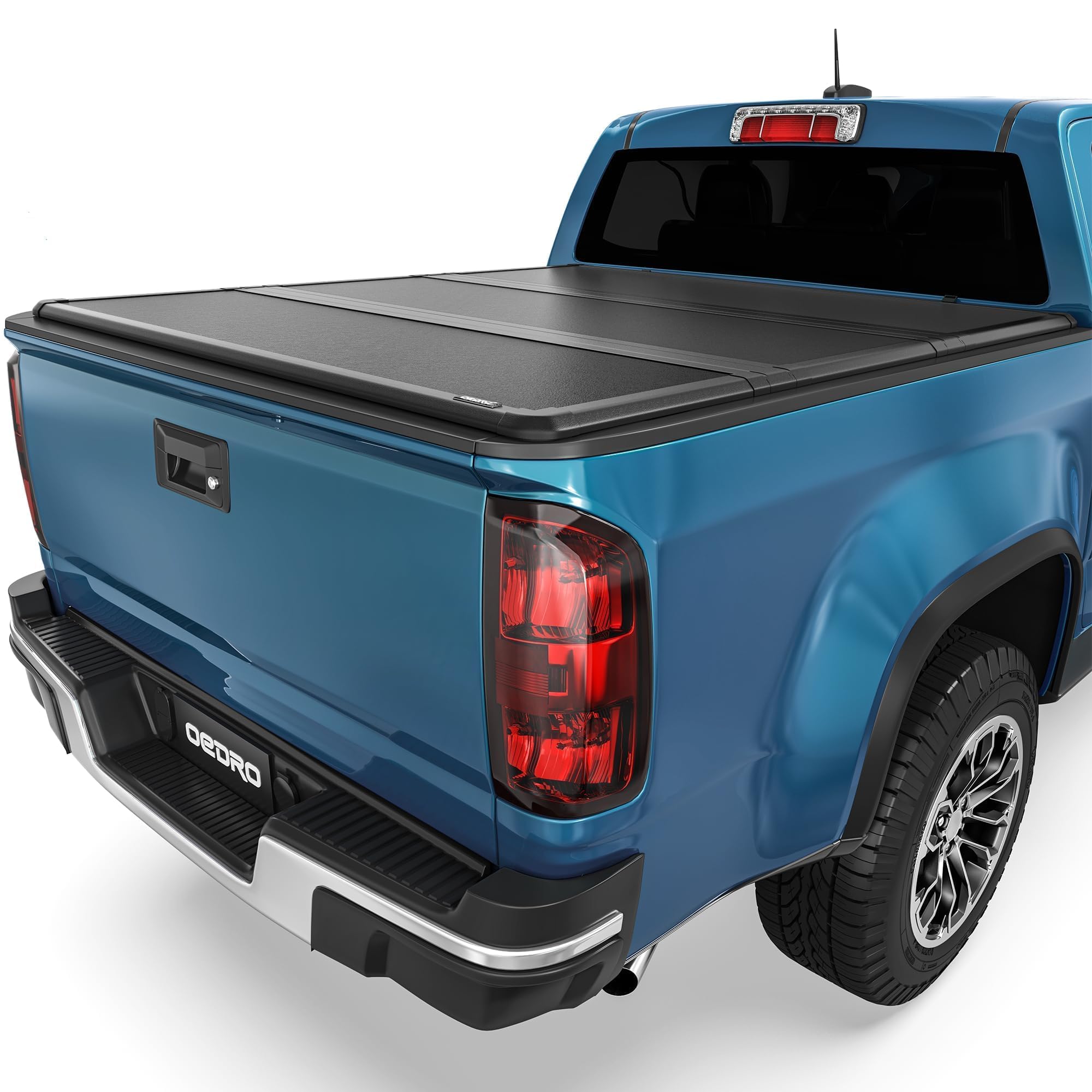 Oedro Frp Hard Tri-Fold Tonneau Cover Fold Truck Bed Covers Compatible With 2015-2025 Chevy Colorado/Gmc Canyon With 5.2 Feet Be