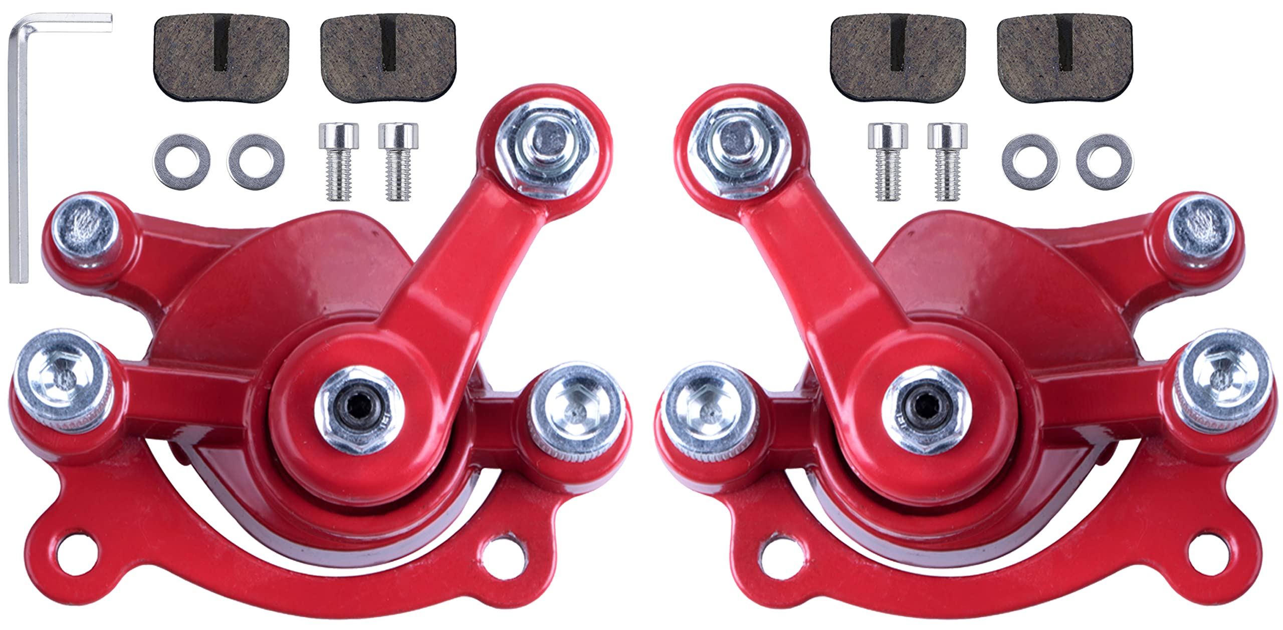 Mwmnun Front Rear Disc Brake Caliper With Brake Pads Compatible With Motovox Mbx10 Mbx11 Mini Dirt Bike Mm-B80-Br 80Cc 2.5Hp Moto Classic Mini Bike 47Cc 49Cc Pocket Bike Stand Up Goped Scooter