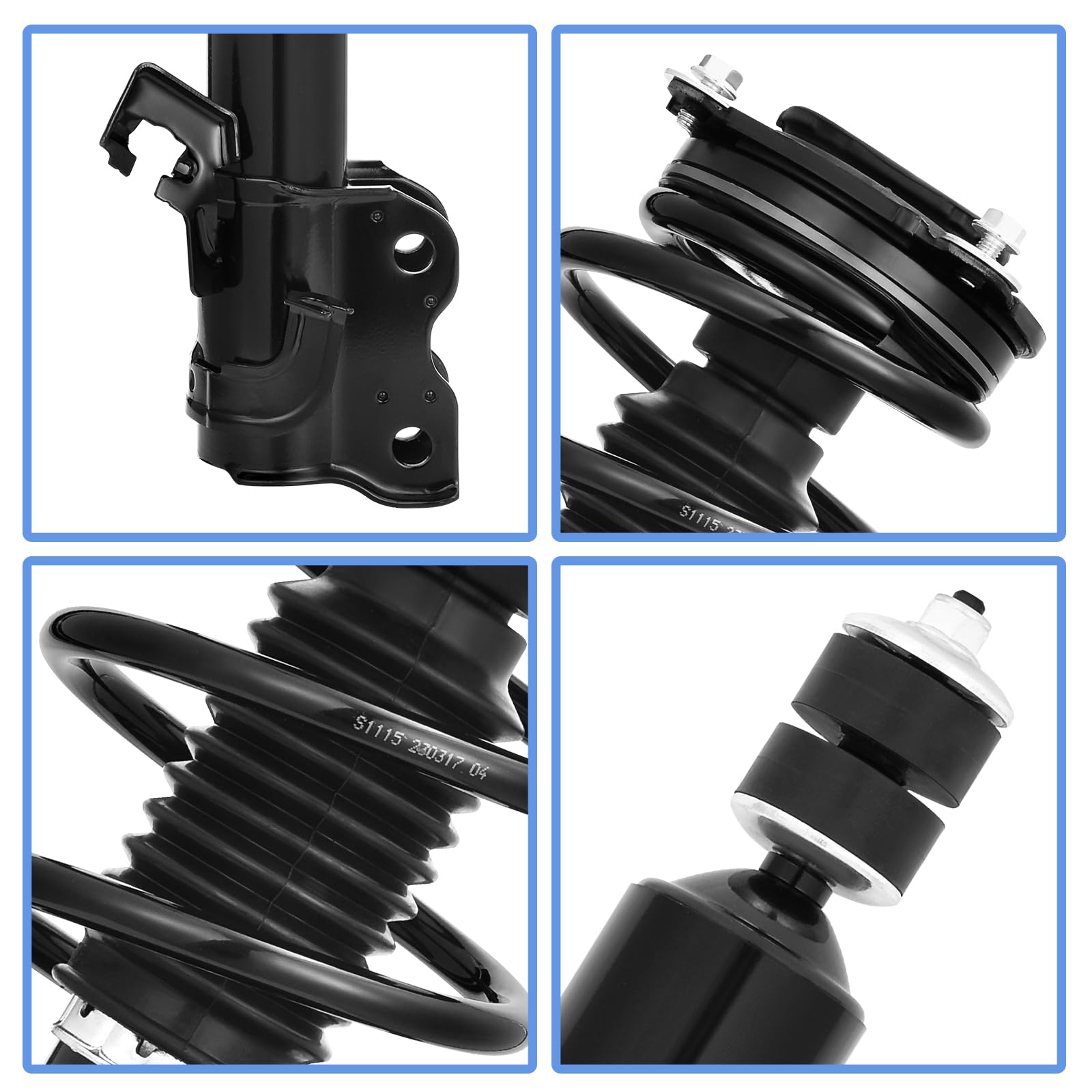 Yitamotor Front Complete Strut Quick Struts Rear Shocks Assembly Compatible With 2014-2019 Sentra