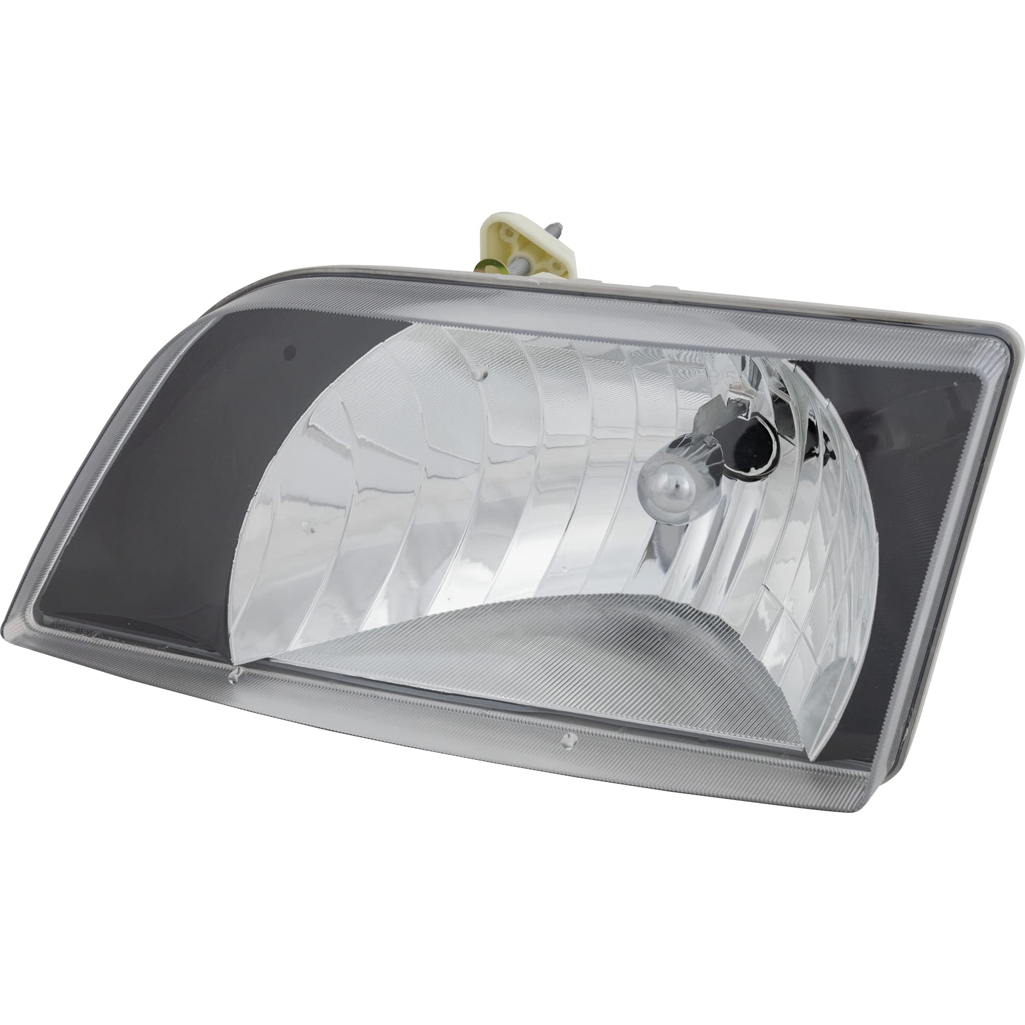 Garage-Pro Headlight Assembly Set Compatible With 2000-2003 Volvo Vnl, 2000-2017 Vnm Left And Right Side Diamond Design Black Bezel