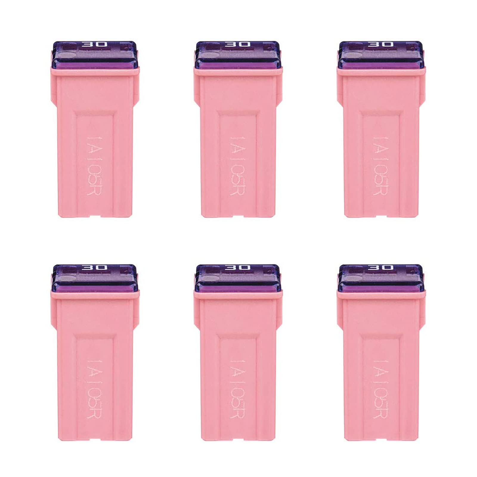 6 Pieces Tall Standard Fuses 30 Amp Jcase Box Shaped Fuse Compatible For Ford Chevy Gm Nissan Toyota Pickup Trucks Cars Suv