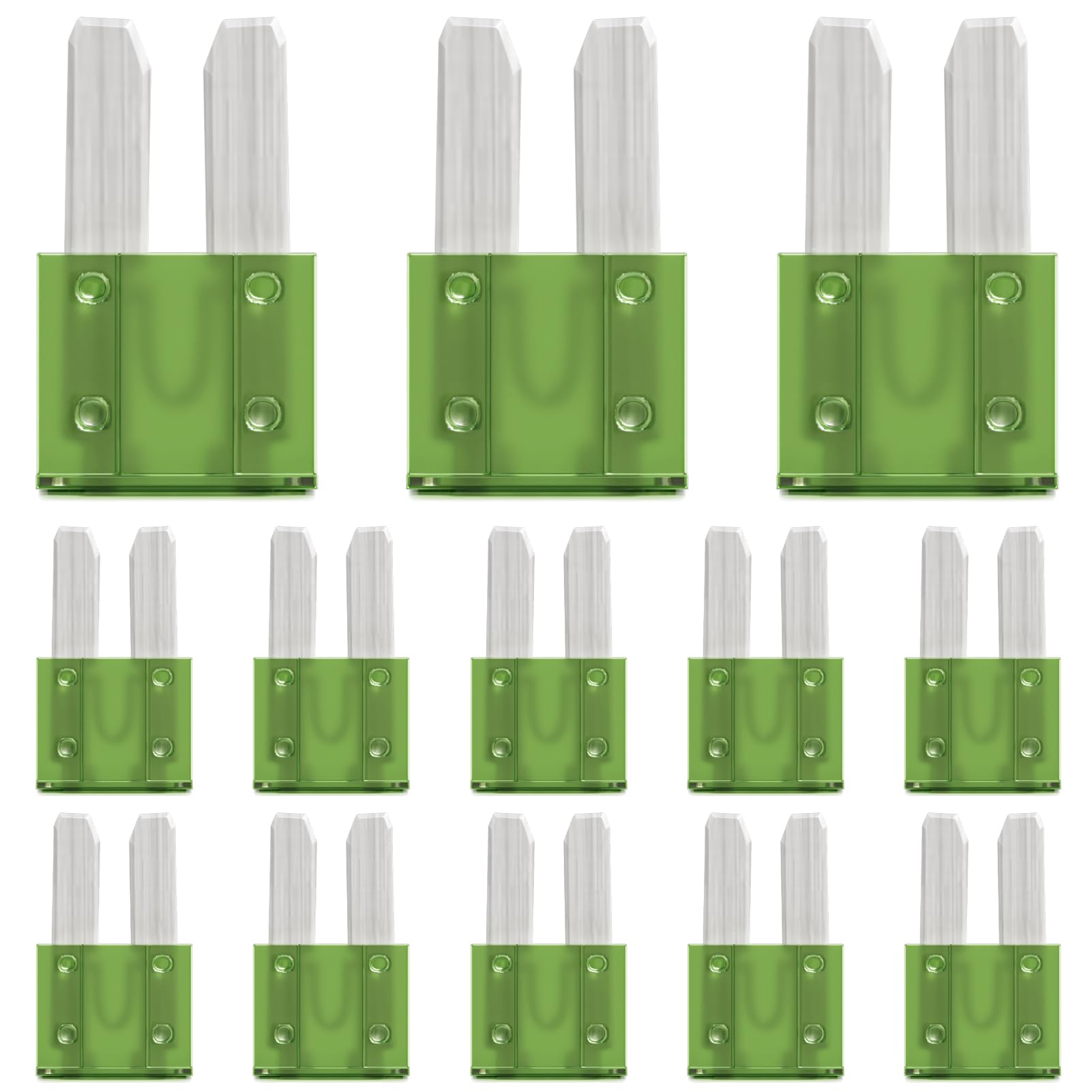 ALLECIN 30 Amp Micro2 Fuse 30Amp Micro 2 Car Fuses 30A Automotive APT ATR Blade Fusibles para Autos for RV Vehicle Truck Motorcy