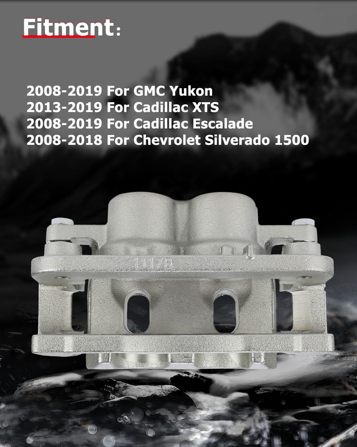 cciyu 18B4919A 18B4918A Front Left & Right Brake Calipers With Bracket For Cadillac,For Chevy,For GMC