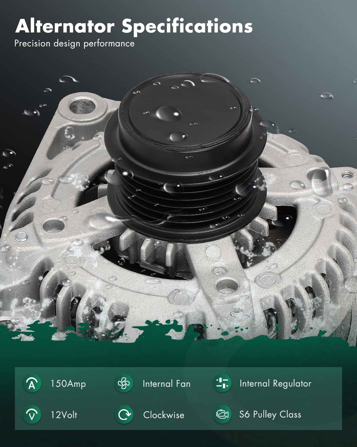 SCITOO Alternator Fits for Chevrolet for Silverado 1500 2014-2016, for Suburban 2015-2016, for Tahoe 2015-2016,for GMC for Sierr