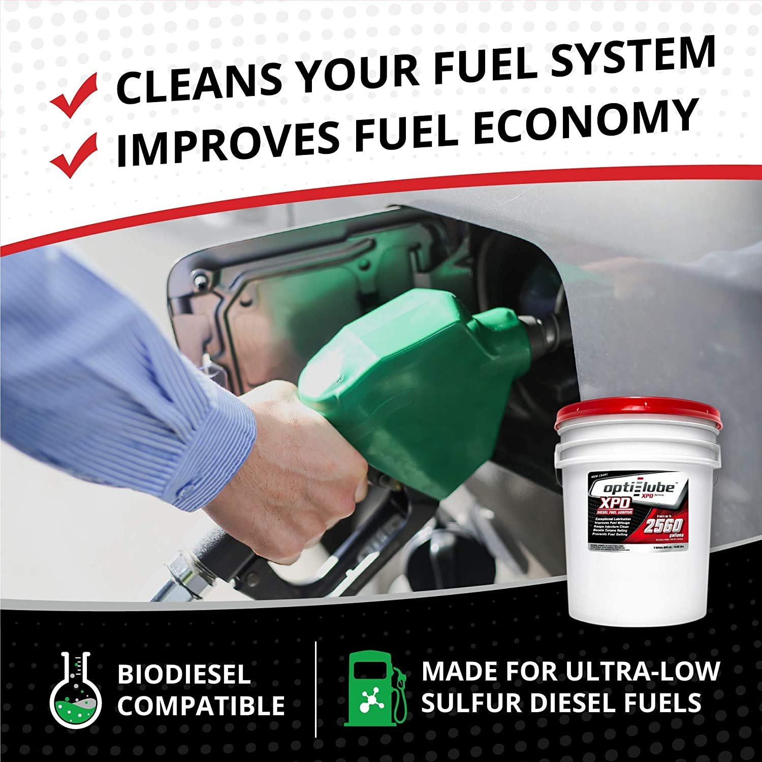 Opti-Lube XPD Formula Diesel Fuel Additive: 5 Gallon Pail, Treats Up to 2560 Gallons of Diesel