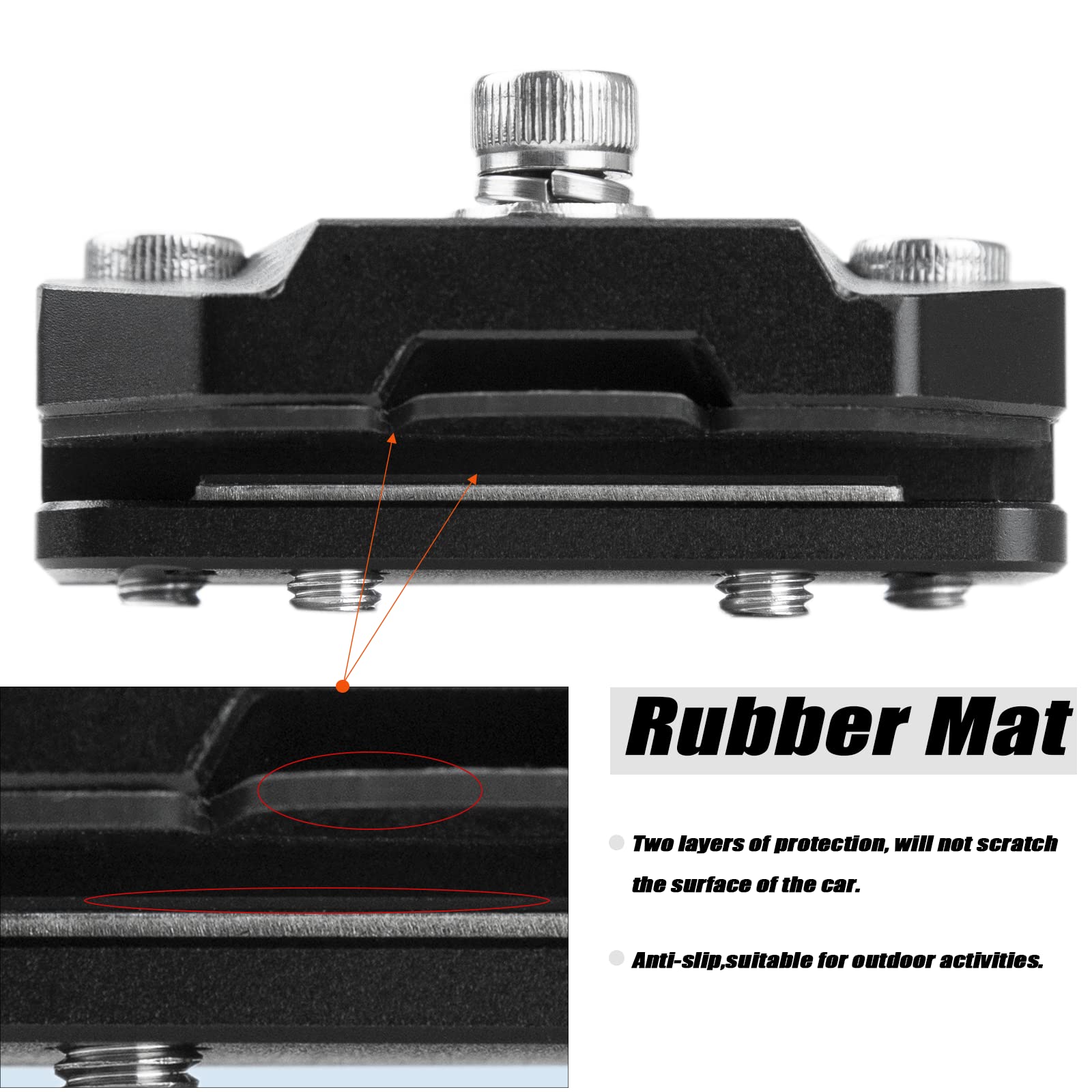 Universal Hood Light Mounting Bracket - Ditch Light Brackets 2PCS for Led Light Bar Work Light Pods Mounting Bracket Kit Aluminu