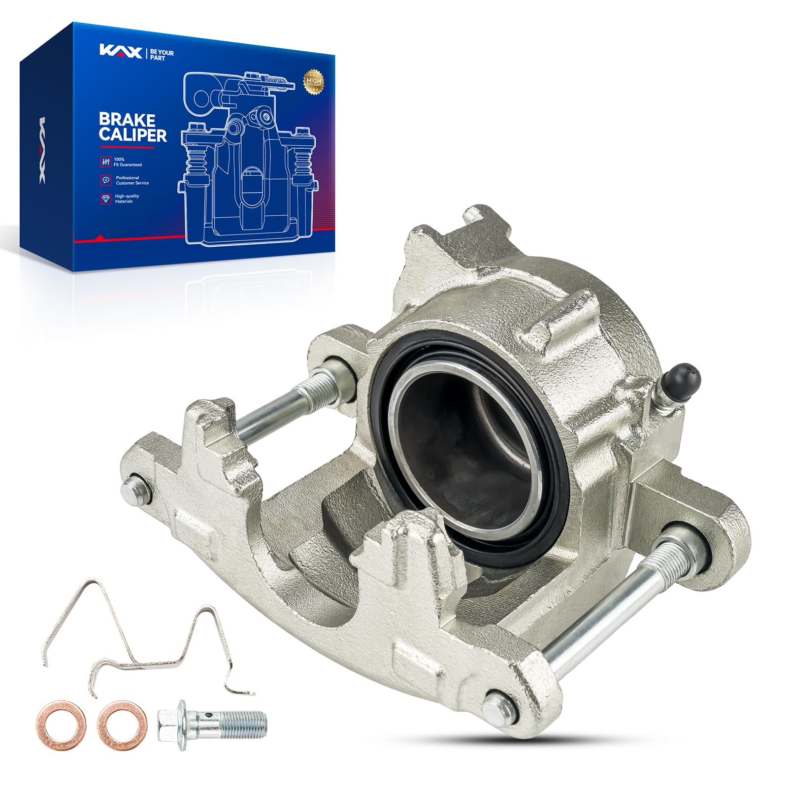 Kax Front Left Brake Caliper 184072 Compatible For S10 1982-2003, Sonoma 1991-2003, Camaro/Firebird 1982-1992, El Camino/Regal 1