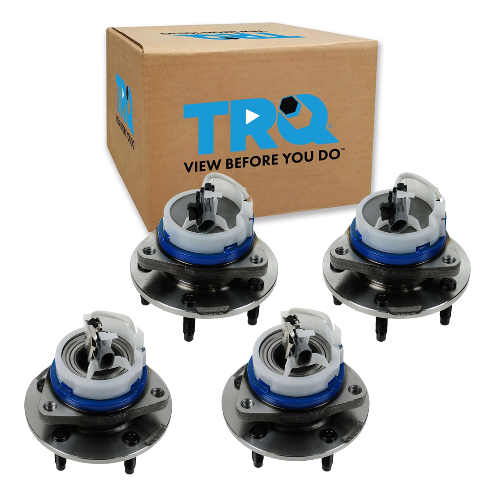Trq Wheel Hub Bearings Assembly Set Compatible With 2005-2010 Cadillac Sts