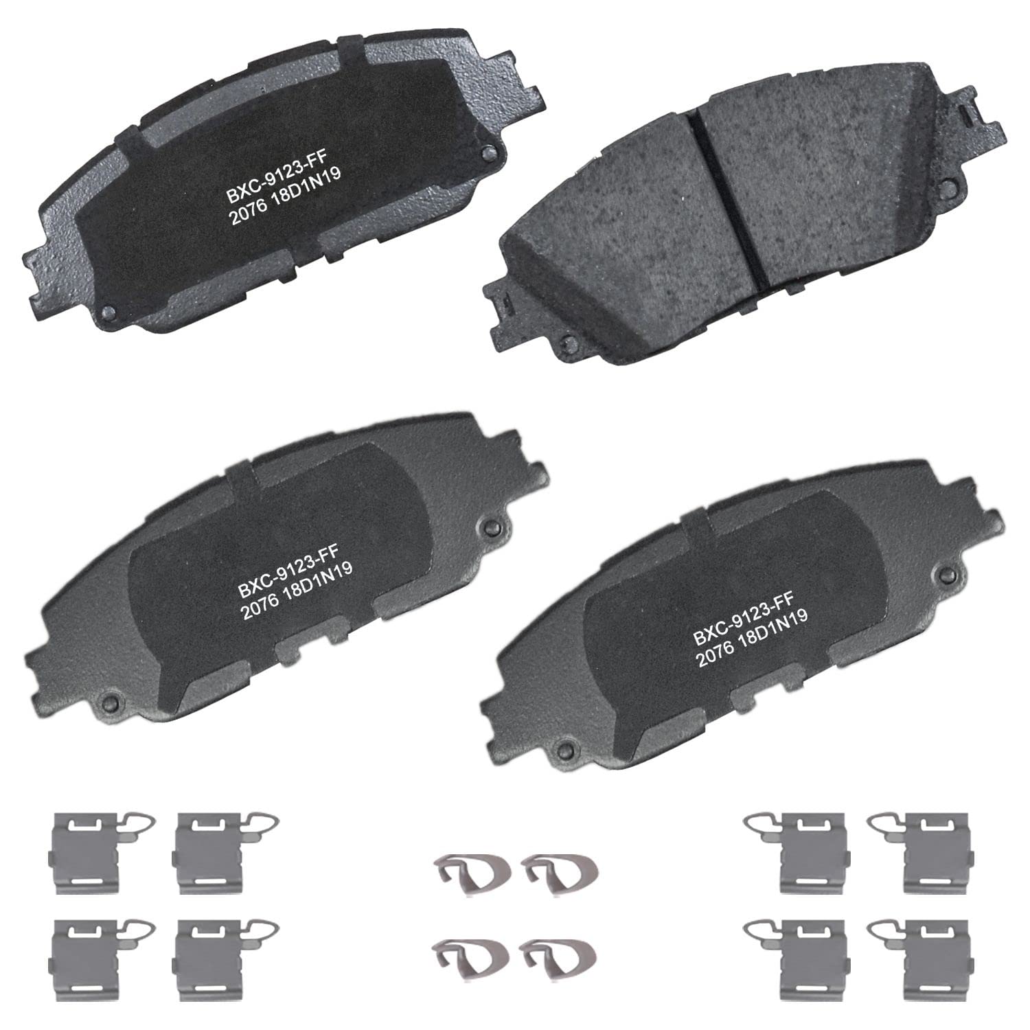 Bendix Premium Sbc2076 Ceramic Front Brake Pads For Select Models Lexus Es250,Es300H,Es350,Ux200,Ux250H,Toyota Avalon,Camry,C-Hr