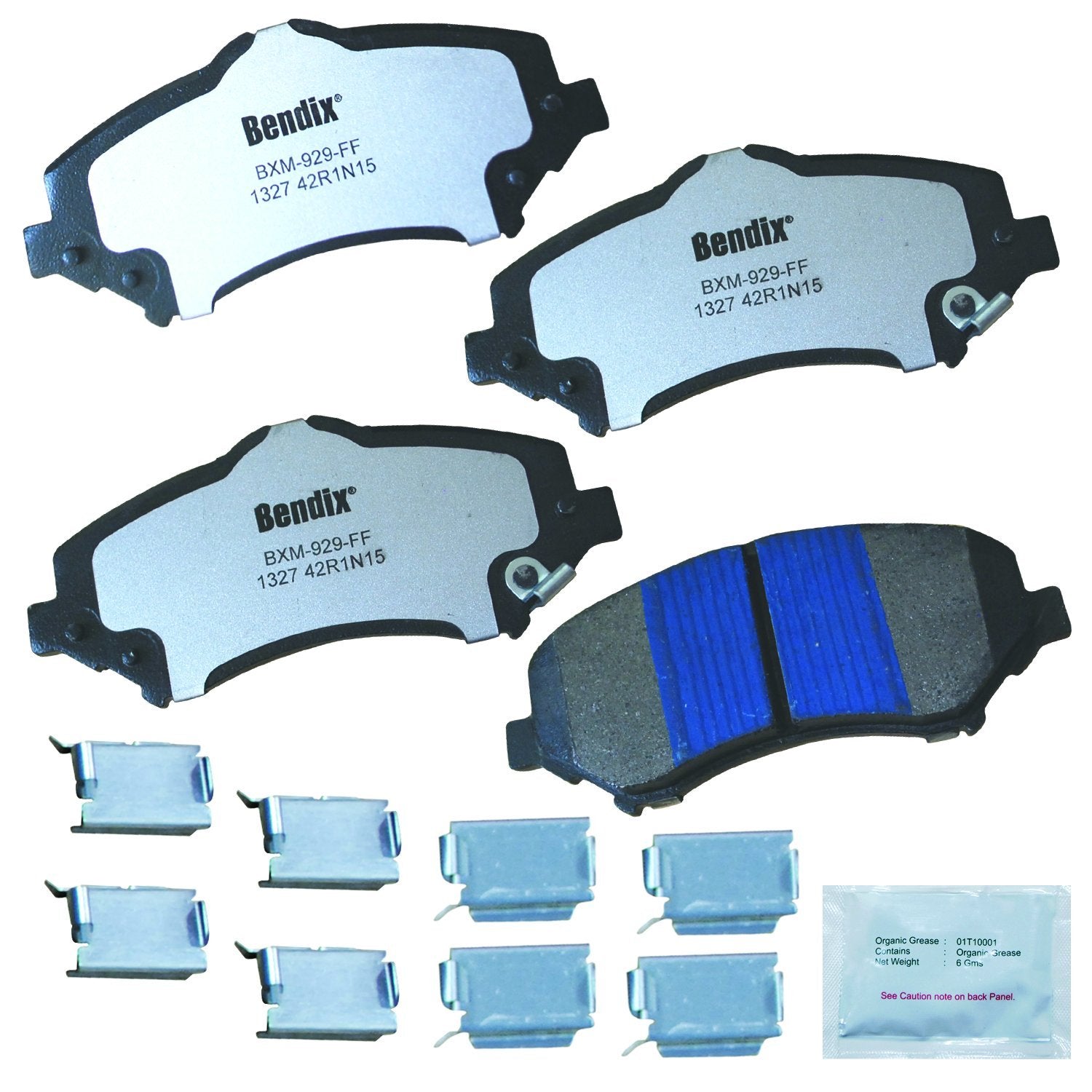 Bendix Fleet Metlok Mkd1327Fm Semi-Metallic Front Brake Pads For Select Models Chrysler Town & Country,Dodge Grand Caravan,Journ