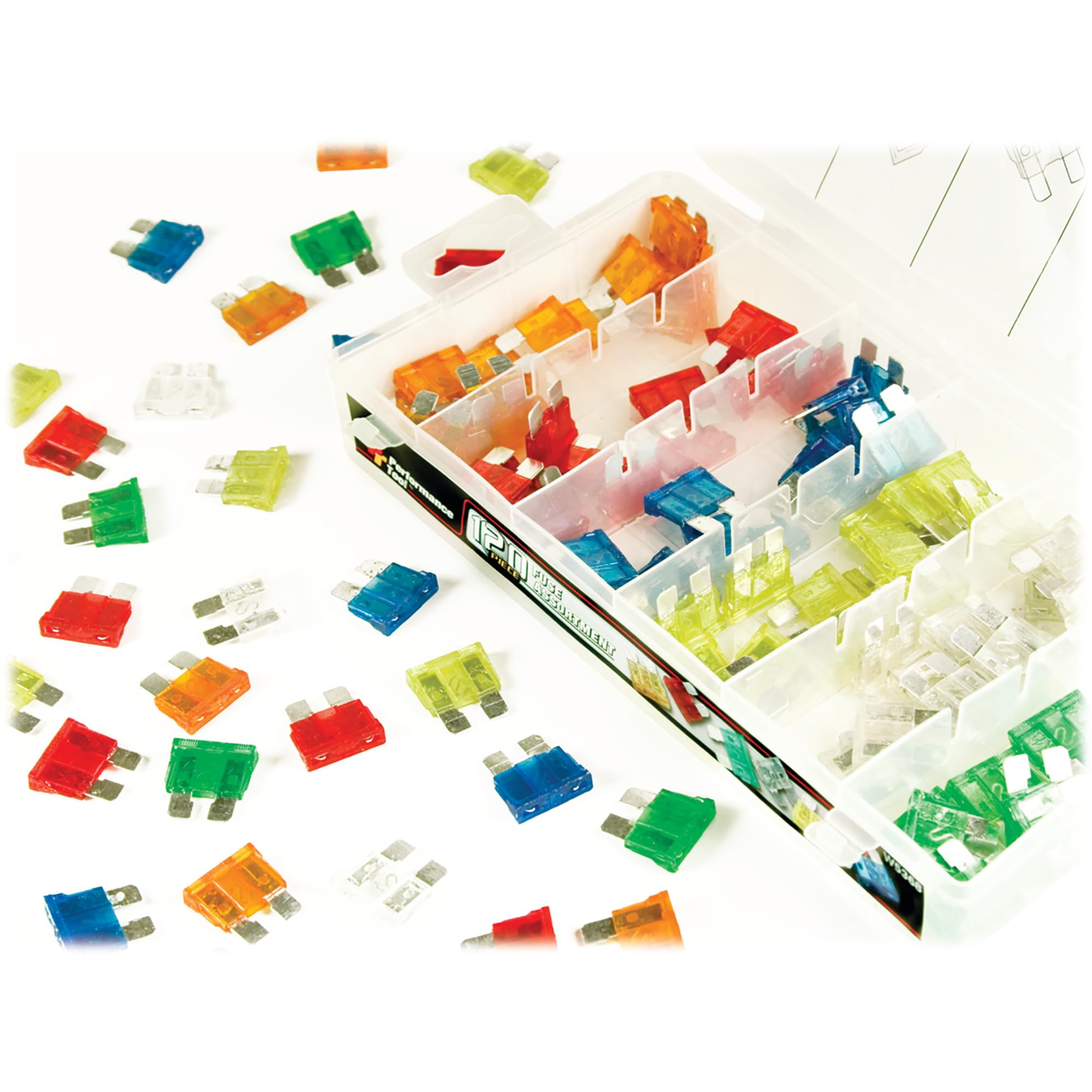 Performance Tool W5368 Performance Tool Ato Fuse Assortment - 120 Piece