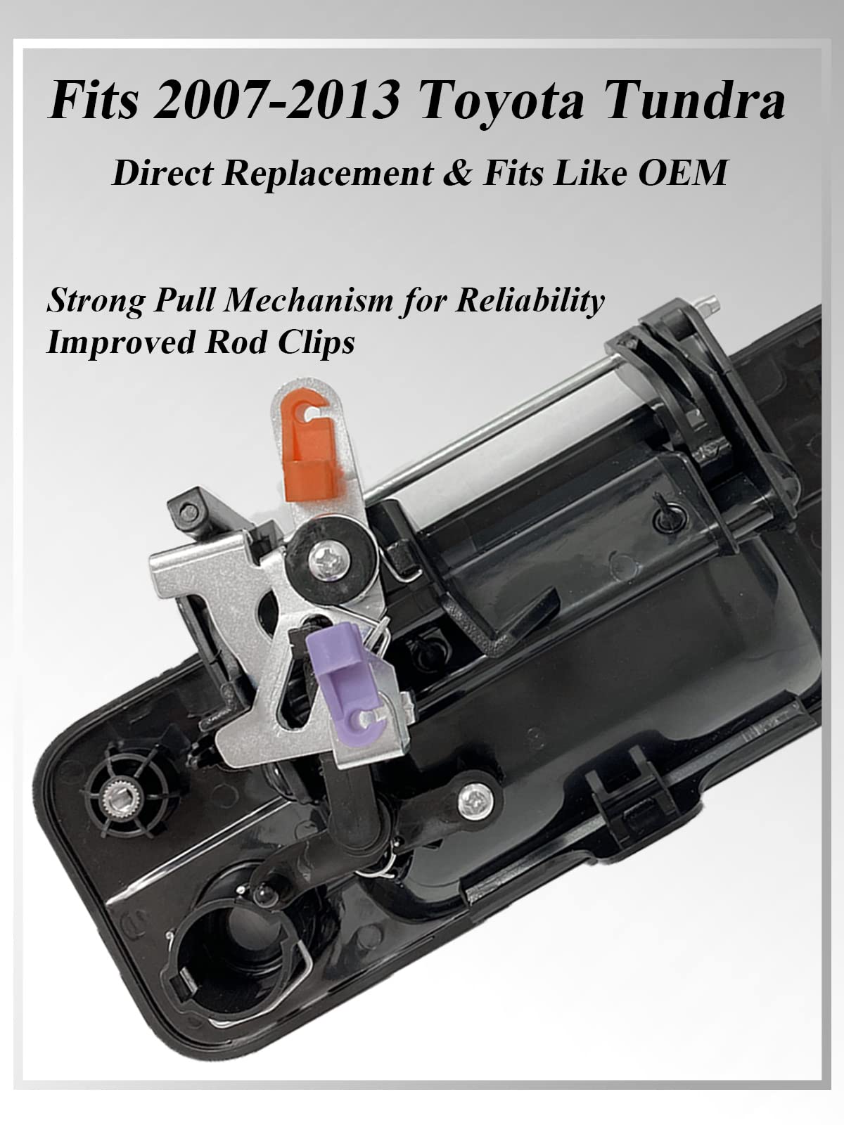 Syoauto Tailgate Handle For 2007-2013 Toyota Tundra Liftgate Latch Handle With Keyhole Replaces# 69090-0C040, 690900C040, 81213