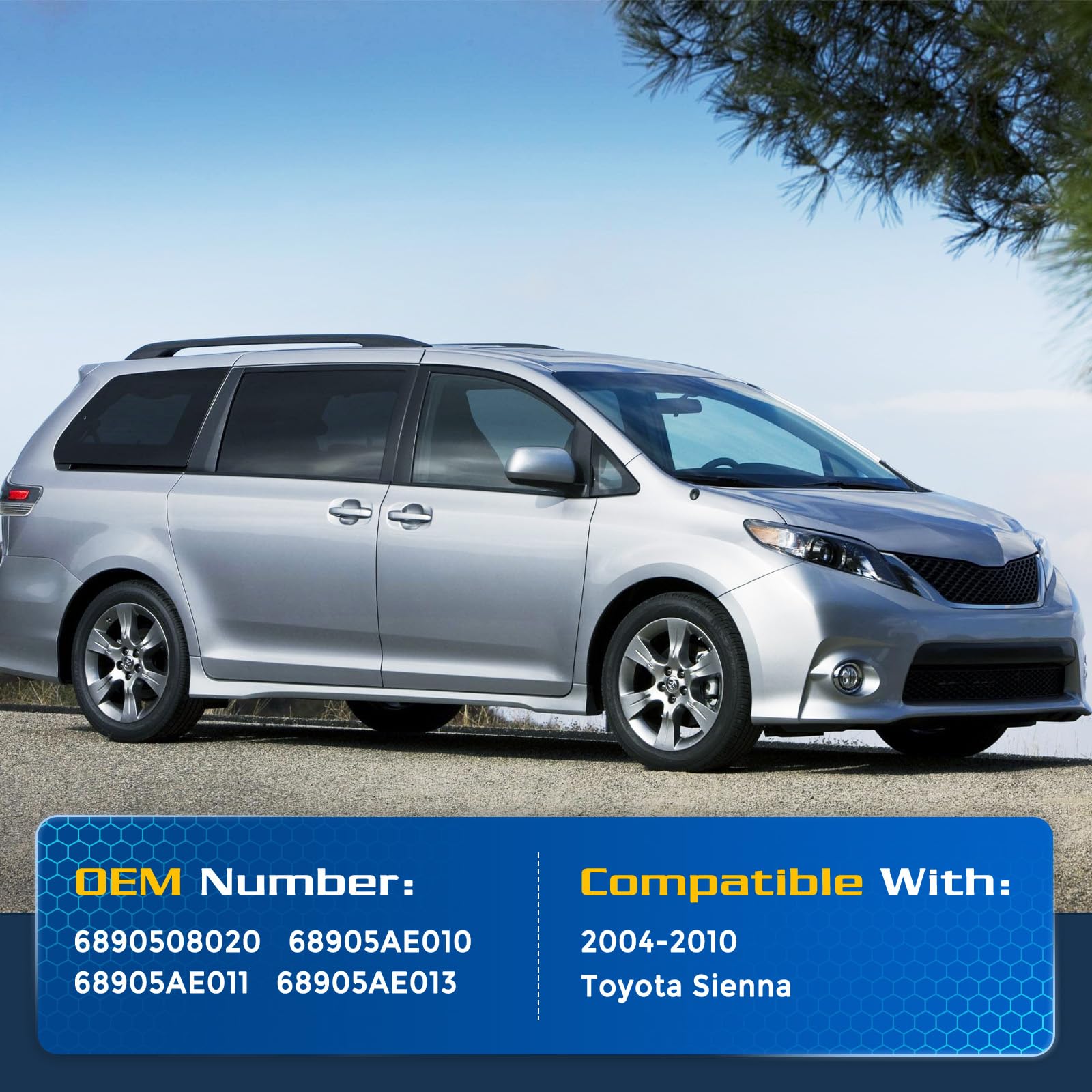 Arana Liftgate Struts For Toyota Sienna 2004-2010, Rear Hatch Shocks Trunk Lift Support Fits 2004-2010 Toyota Sienna Base/Ce/Le/