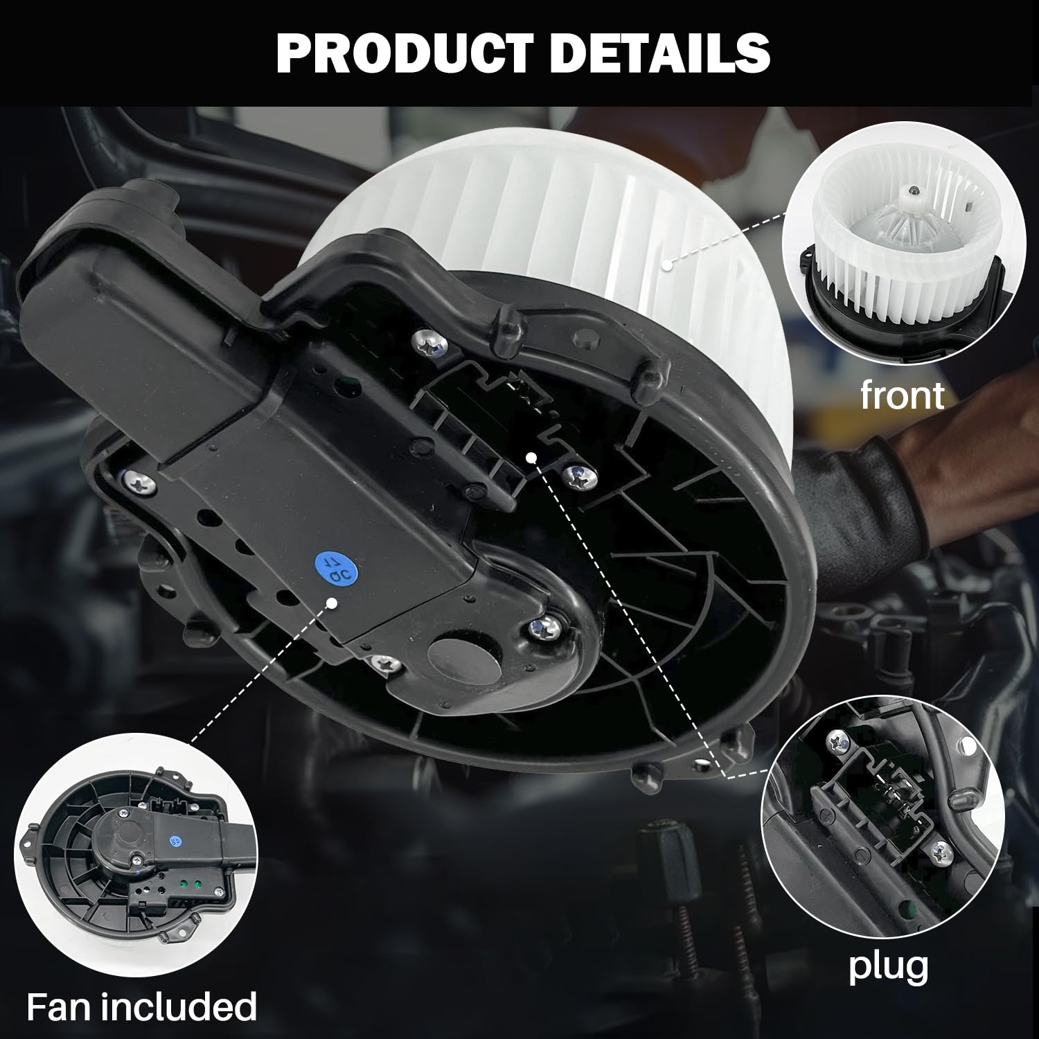 Aspligo 700328 Ac Heater Blower Motor Fan Assembly Fit For Toyota Prius C 2012 2013 2014 2015 2016 2017 2018 2019 8710352210