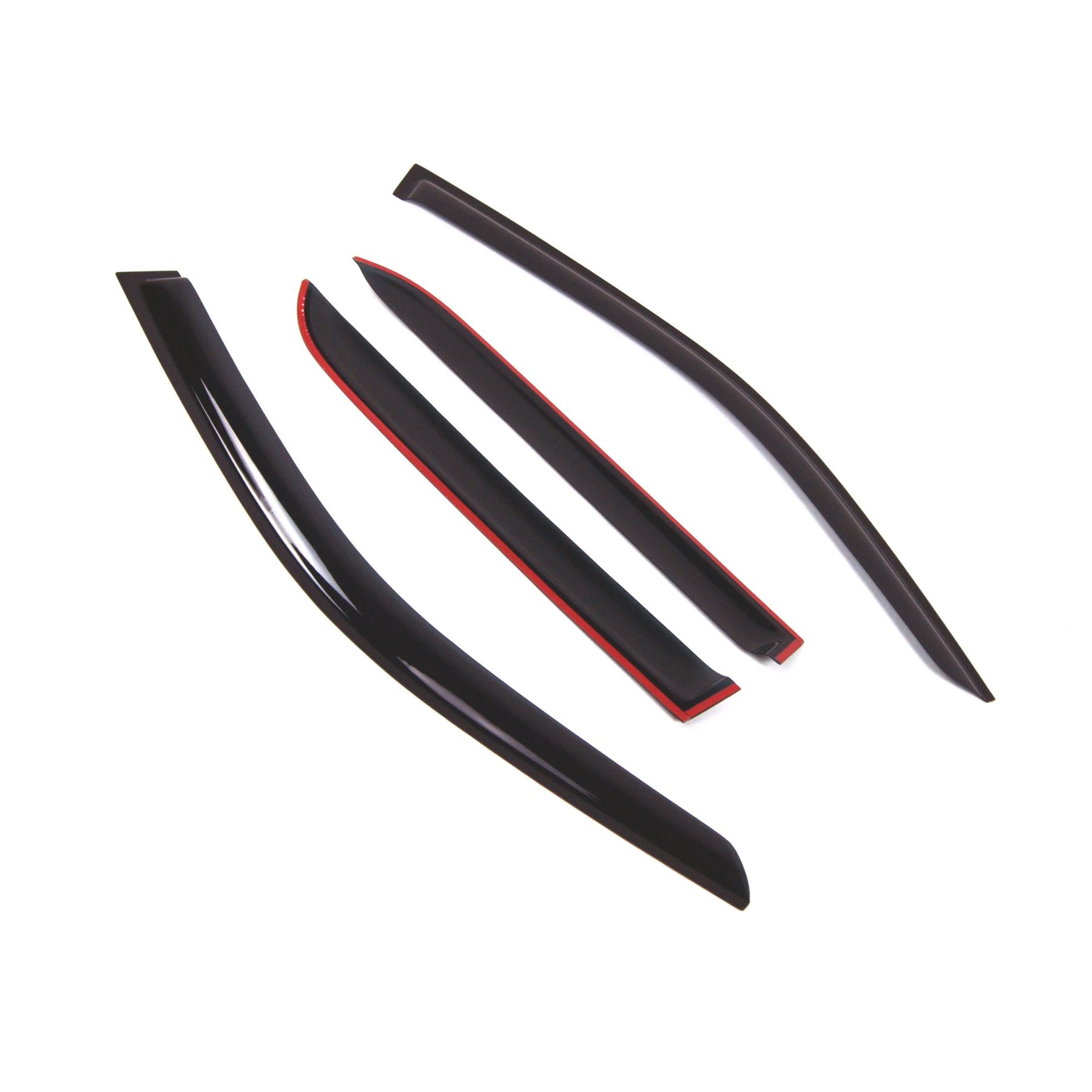 Tuningpros Outside Mount Window Vent Visors Rain Guards Compatible With Mercedes Ml350 Ml500 2012-2015 | Side Window Wind Deflec