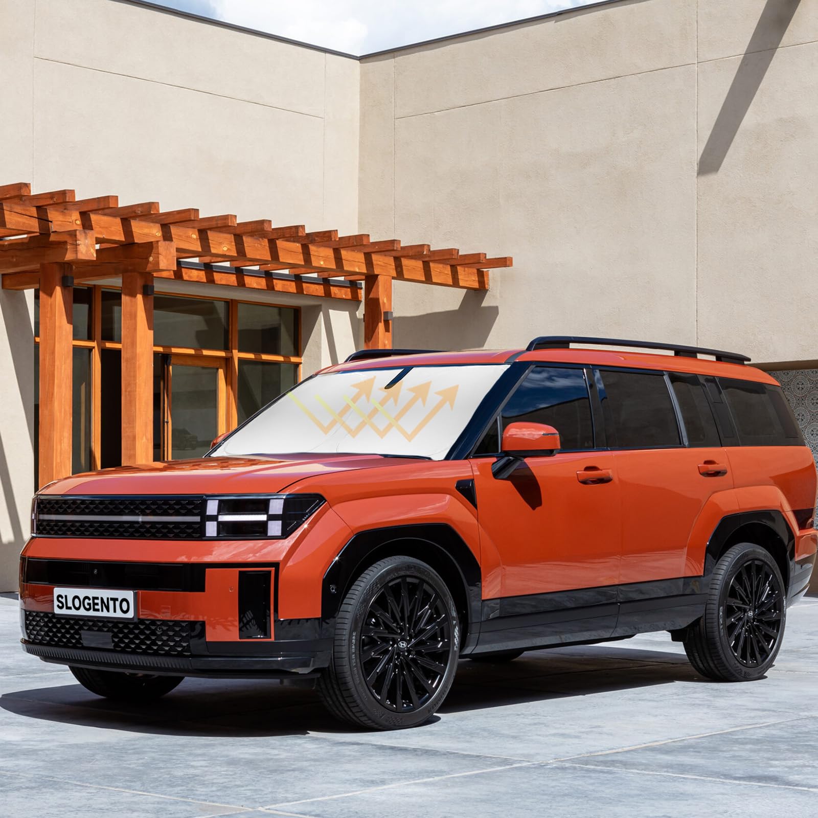 Sunshade For Santa Fe Windshield Sun Shade For 2019 2020 2021 2022 2023 Hyundai Santa Fe Front Window Sun Visor Protector Cover