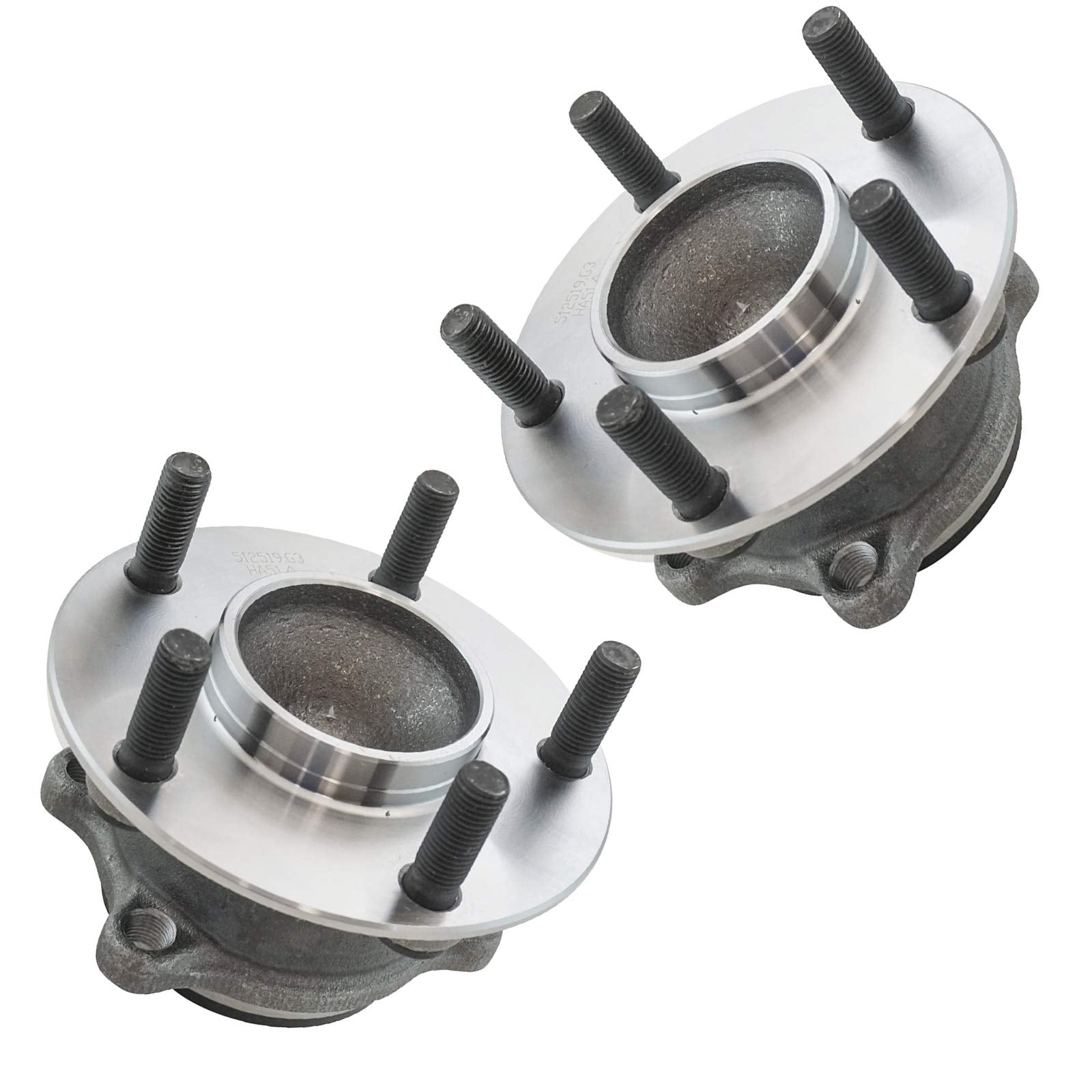 Trq Rear Wheel Hub Bearings Assembly Set Compatible With 2014-2021 Mazda 6 2013-2021 Cx-5