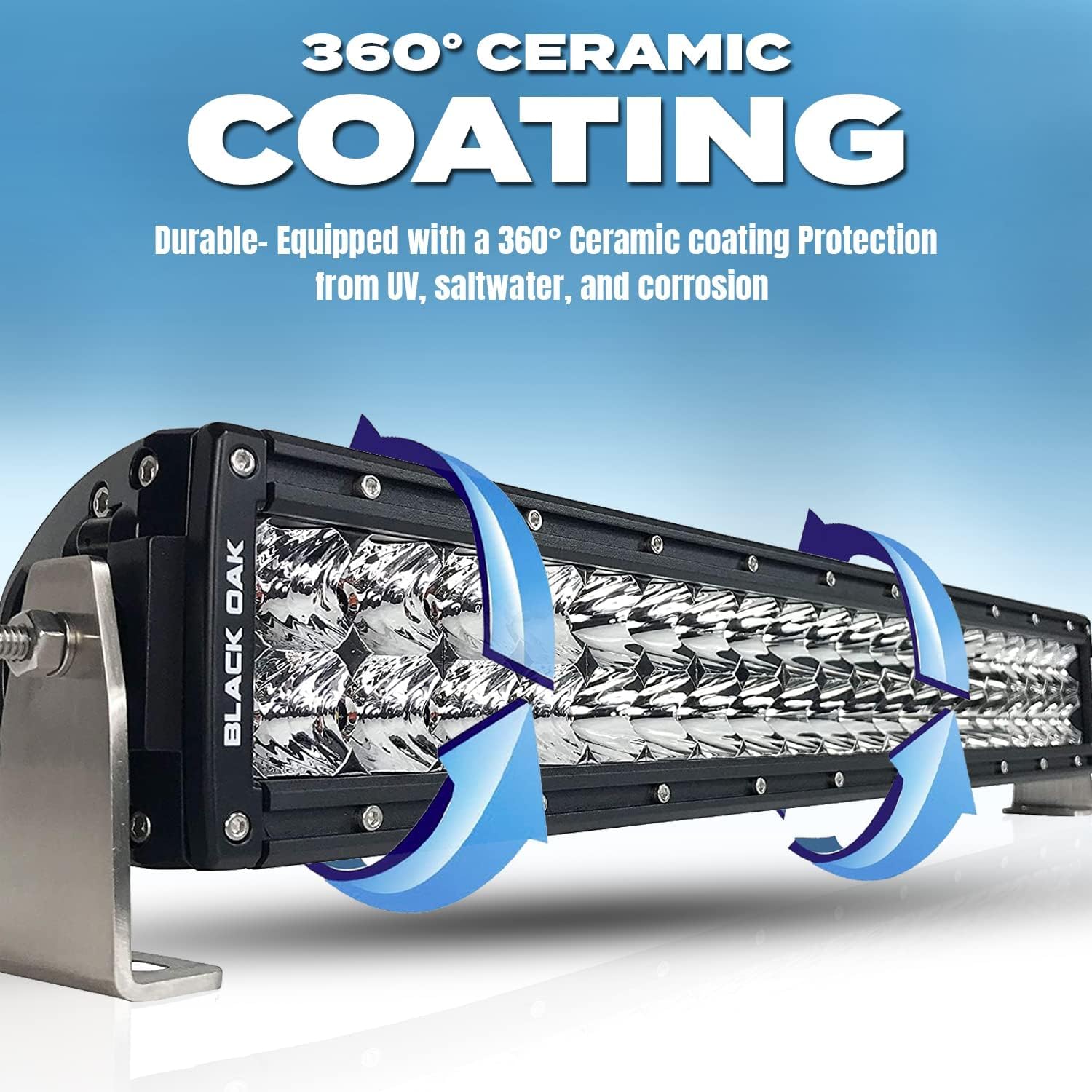 Black Oak Dual Row Infrared Led Light Bar 10- Inch 850Nm - Combo Optics Ip69K Rating Night Vision Tactical Led Light Bar For Off-Road Trucks, Jeep, Atv, Utv, Boats, Fog Driving, Hunting