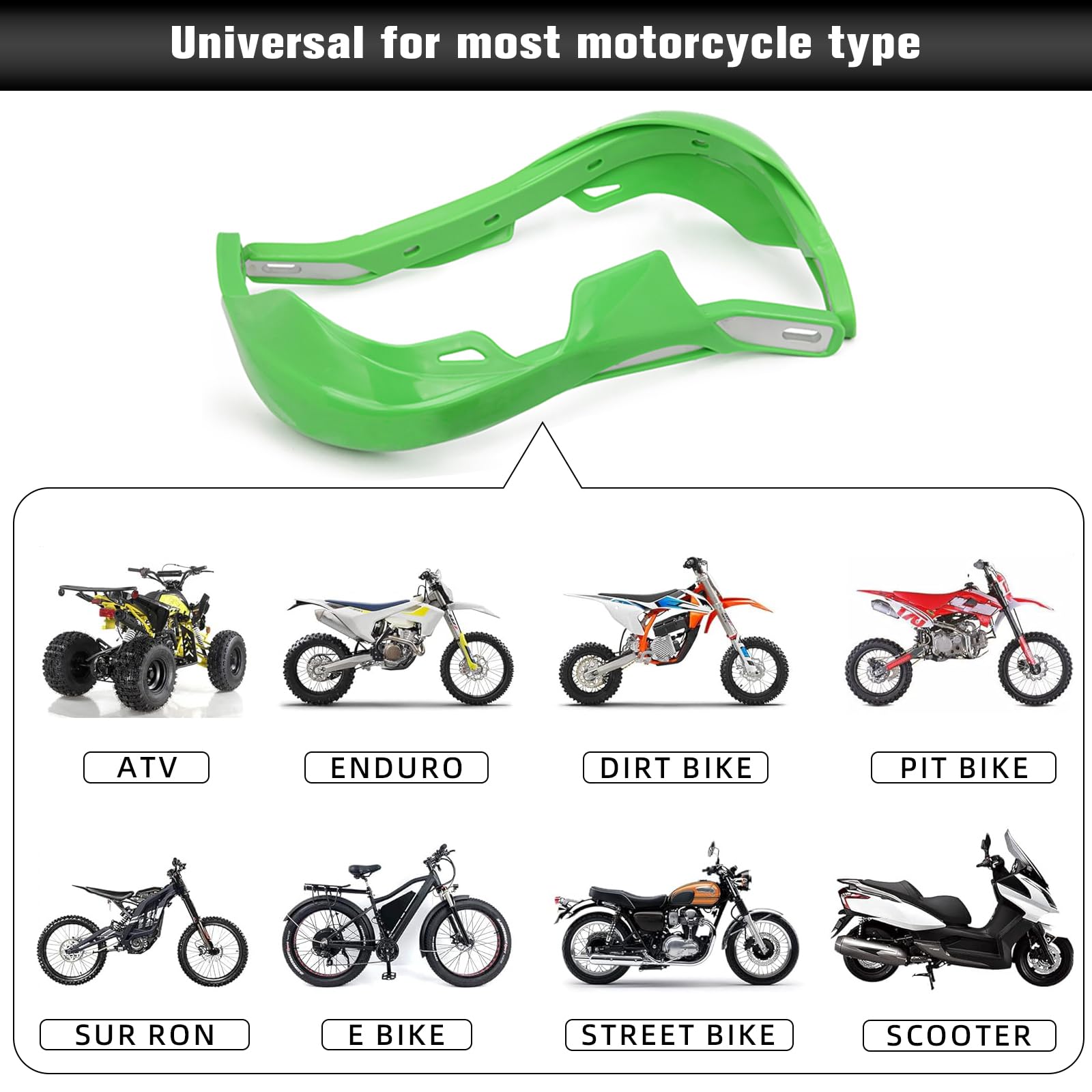 Jfg Racing Motorcycyle Hand Guards,7/8'' And 1 1/8'' Handlebar Dirt Bike Handguards Accessories Universal For Dirtbike Snowmobil