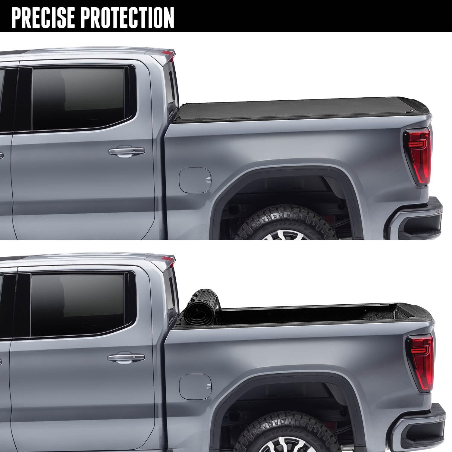 Realtruck Bak Revolver X4S Hard Rolling Truck Bed Tonneau Cover | 80122 | Fits 2014 - 2018, 19 Ltd/Lgcy Chevy/Gmc Silverado/Sier