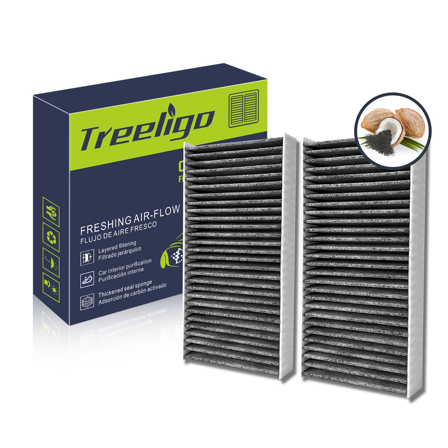 Treeligo Cf10135 Cabin Air Filter, Replacement For Civic 2001-2005 Cr-V 2002-2006 El 1997-2000 2002-2005 Csx 2006 Rsx 2002-2006