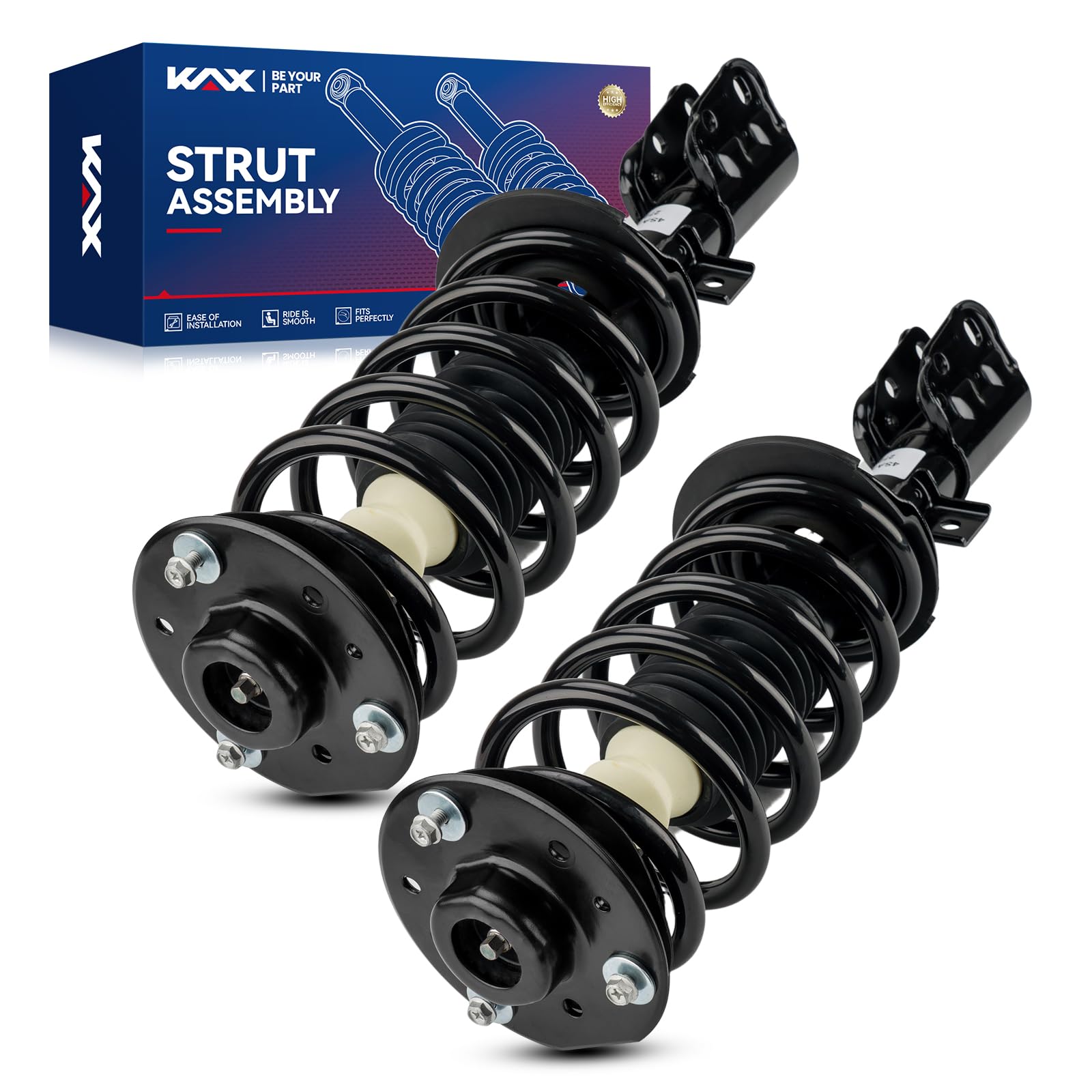 KAX Front Quick Struts for Chevrolet Equinox 2010 2011 2012 2013 2014 2015 2016 2017 Front Shocks Complete Struts Assembly with 