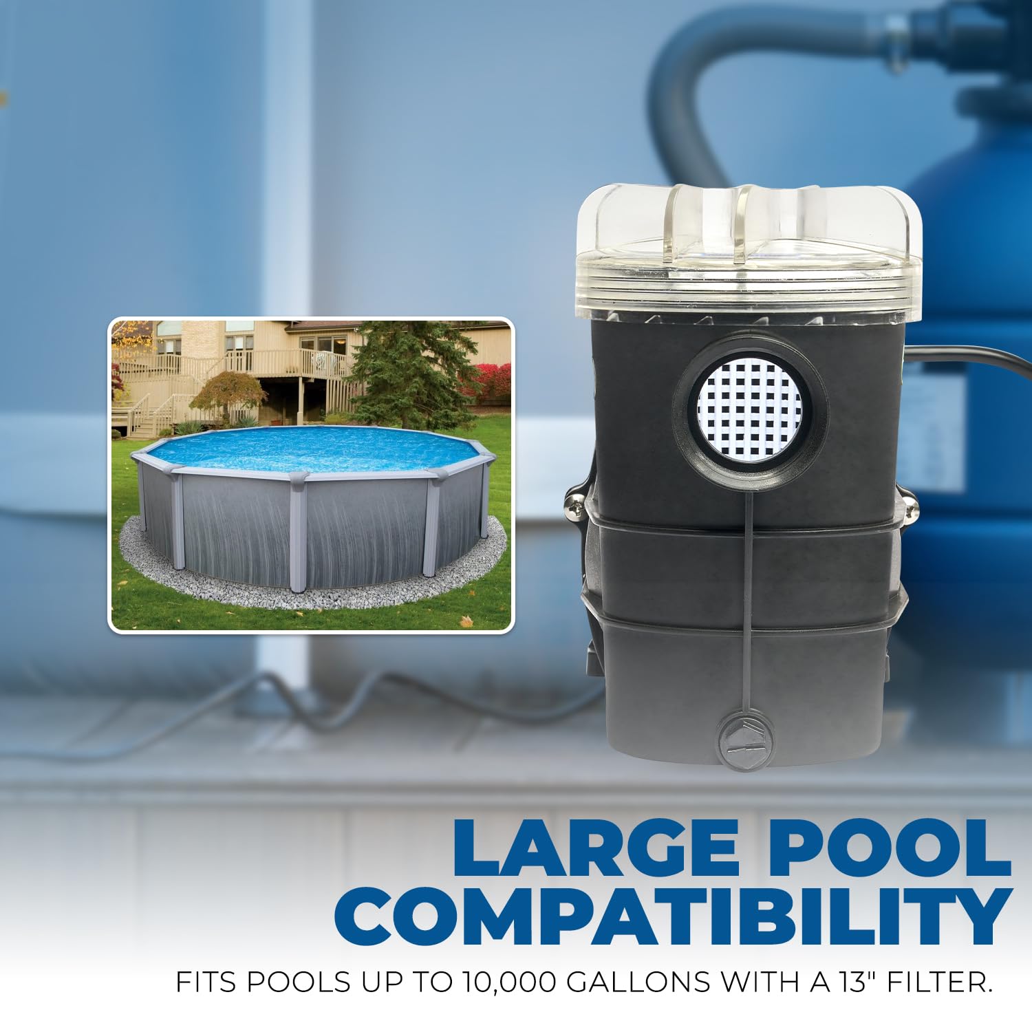 Xtremepowerus 3/4Hp Swimming Pool Pump (2400Gph) Pond Self Prime Above-Ground Pond Spa Pool Pump Strainer Basket 1.5'' Npt Liste