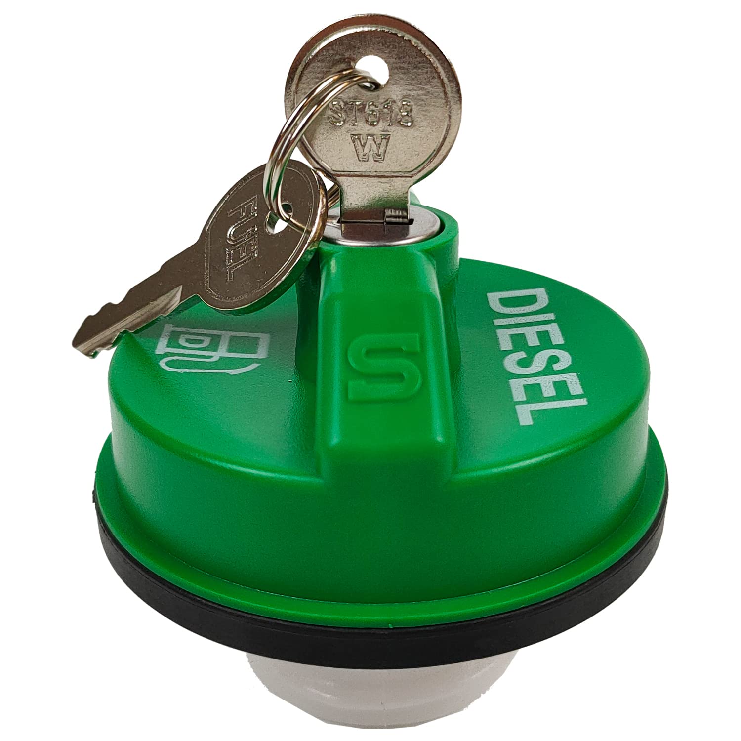 10591D Locking Diesel Fuel Cap Gas Cap Fuel Tank Caps Fit For Chevy Silverado Express C3500 K3500, Dodge Ram 3500 W350 D350, For