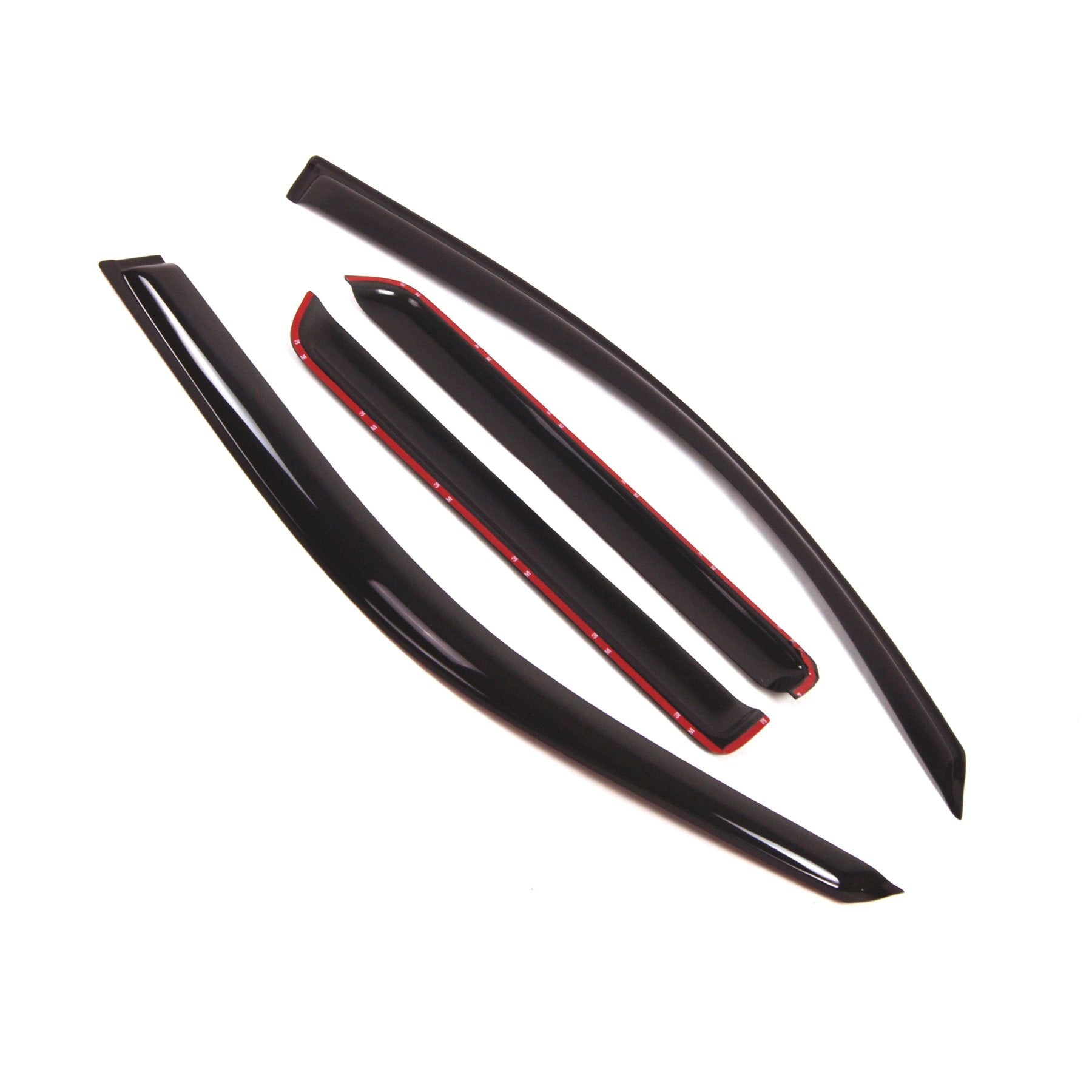 Tuningpros Outside Mount Window Vent Visors Rain Guards Compatible With Chevy Trailblazer 2002-2009 | Side Window Wind Deflector