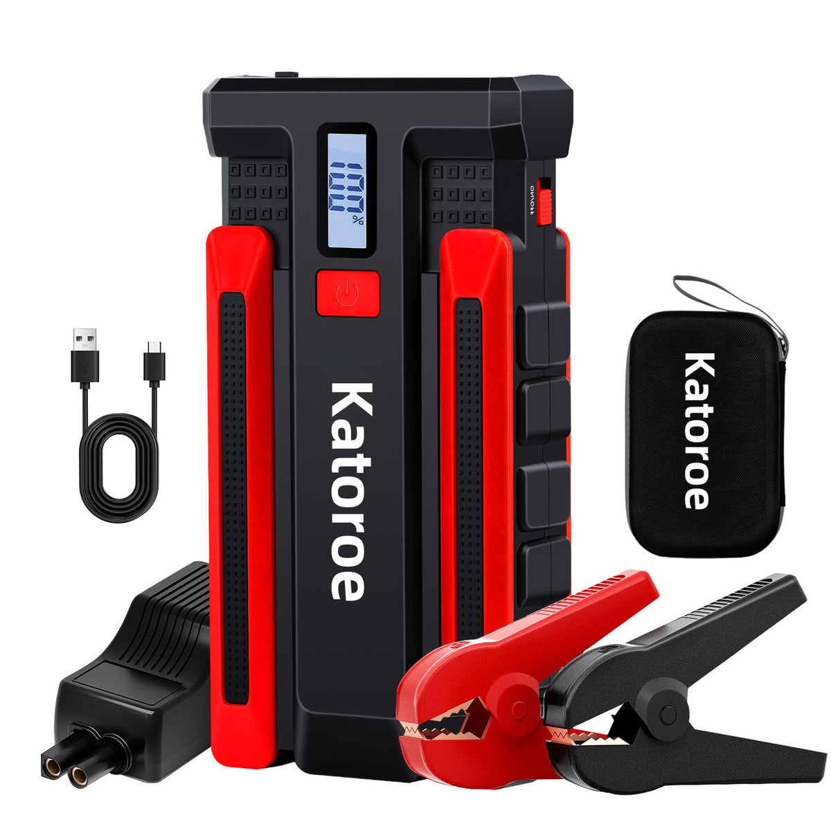 Car Battery Jump Starter, 4000A Jump Starter Battery Pack (10.0L Gas/8.0L Diesel), 12V Jump Box Portable Car Jumper Starter With